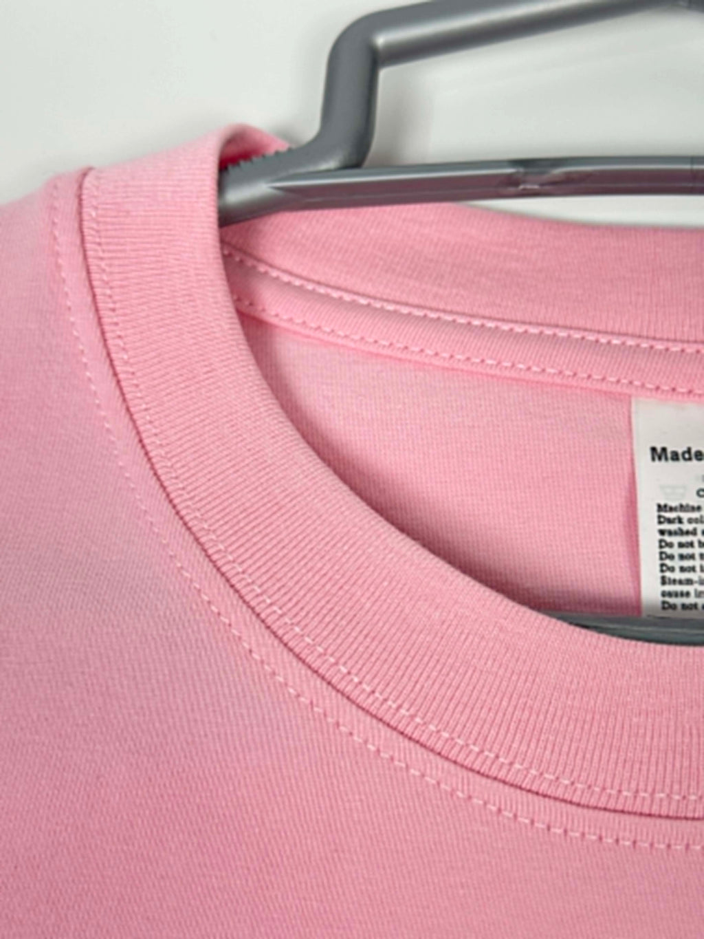 Semi Oversize baby pink shirt (rose claire)