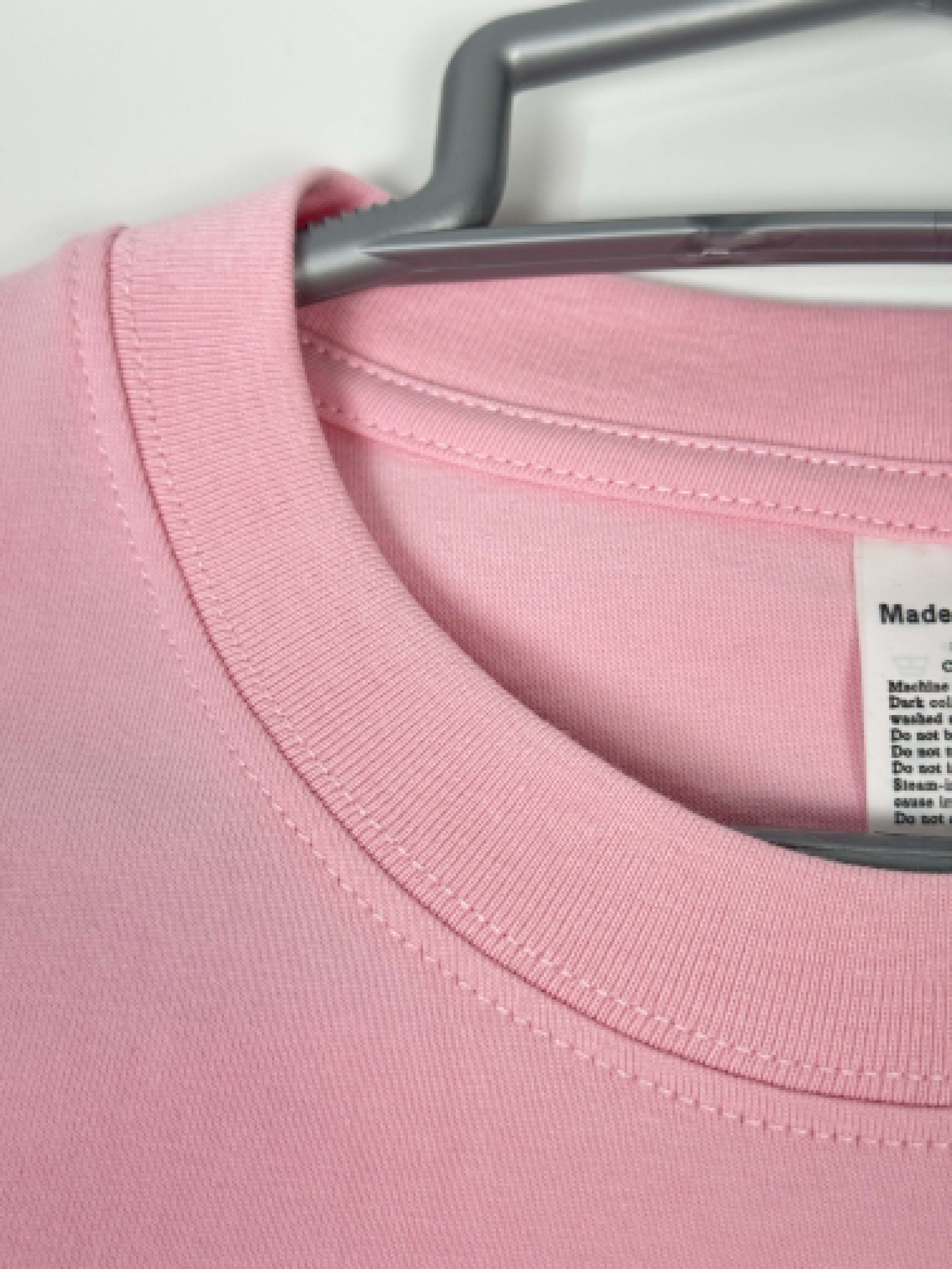 Semi Oversize baby pink shirt (rose claire)
