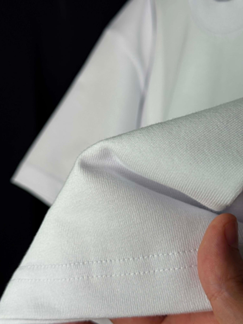 Oversize plus white shirt "PREMIUM" (blanc)