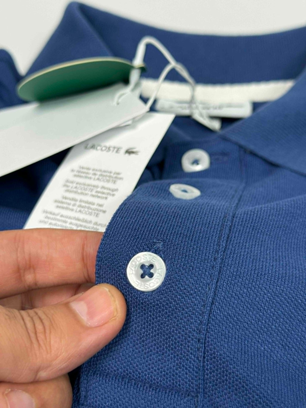 Polo lacoste 1  bleu acier