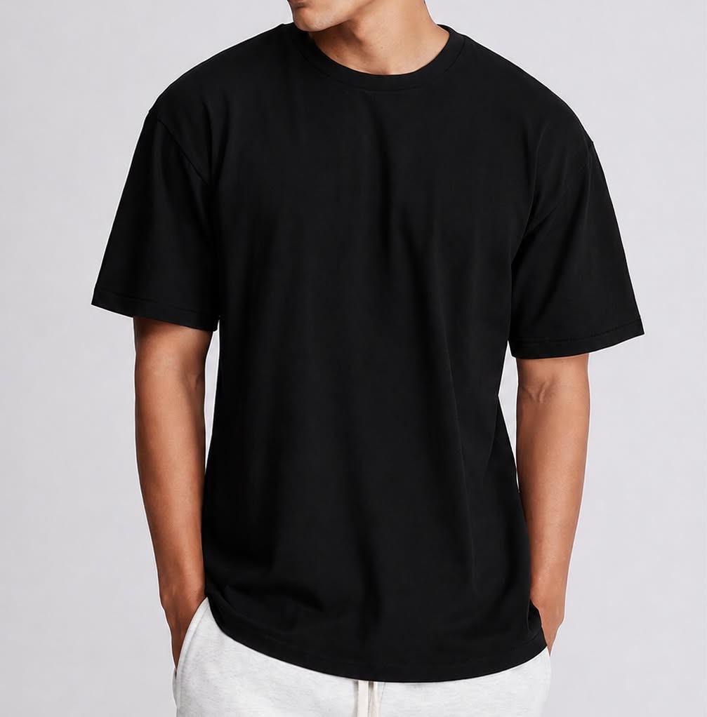 Semi Oversize black shirt (noir)