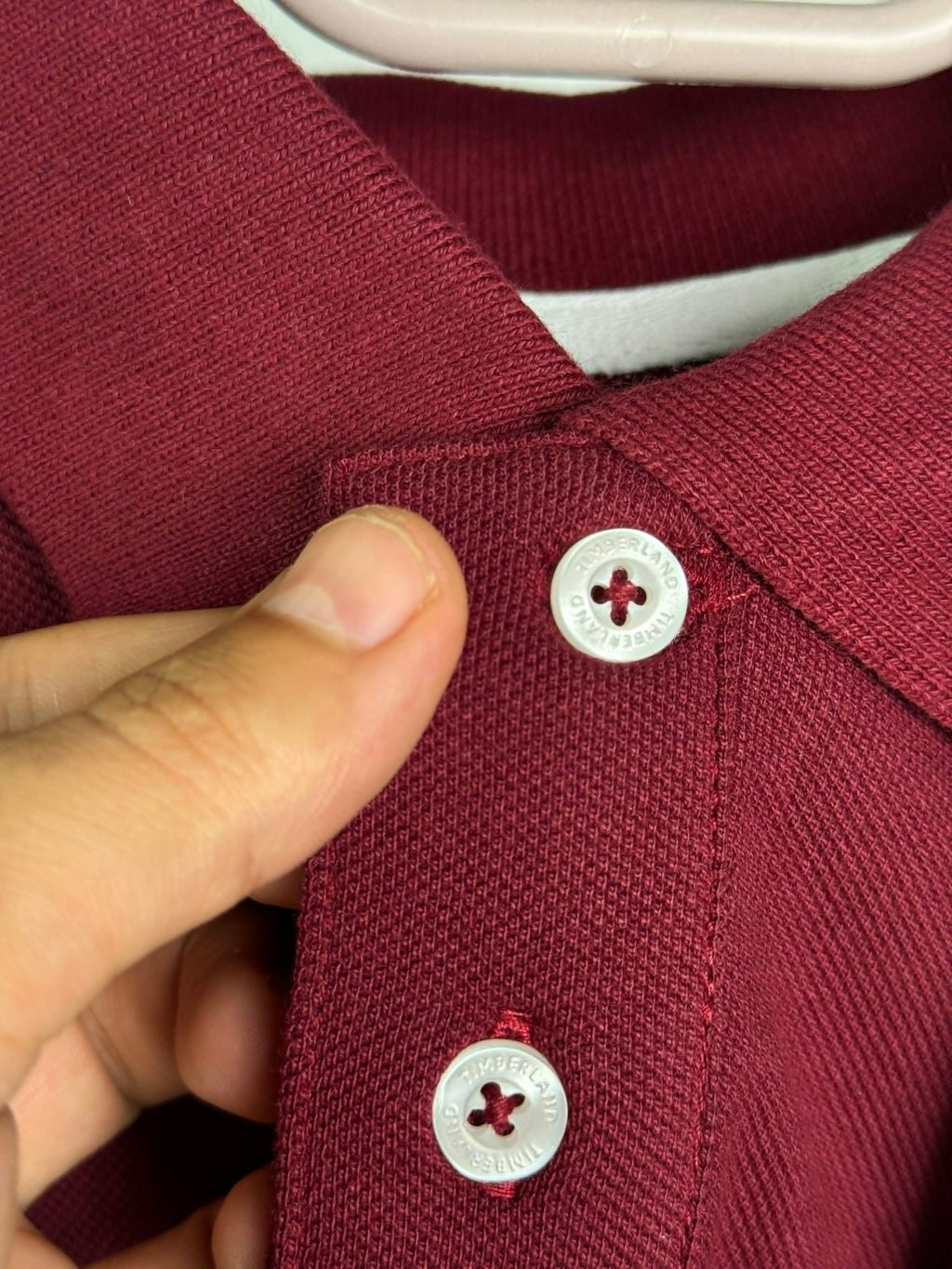 Timberland polo shirt wine red
