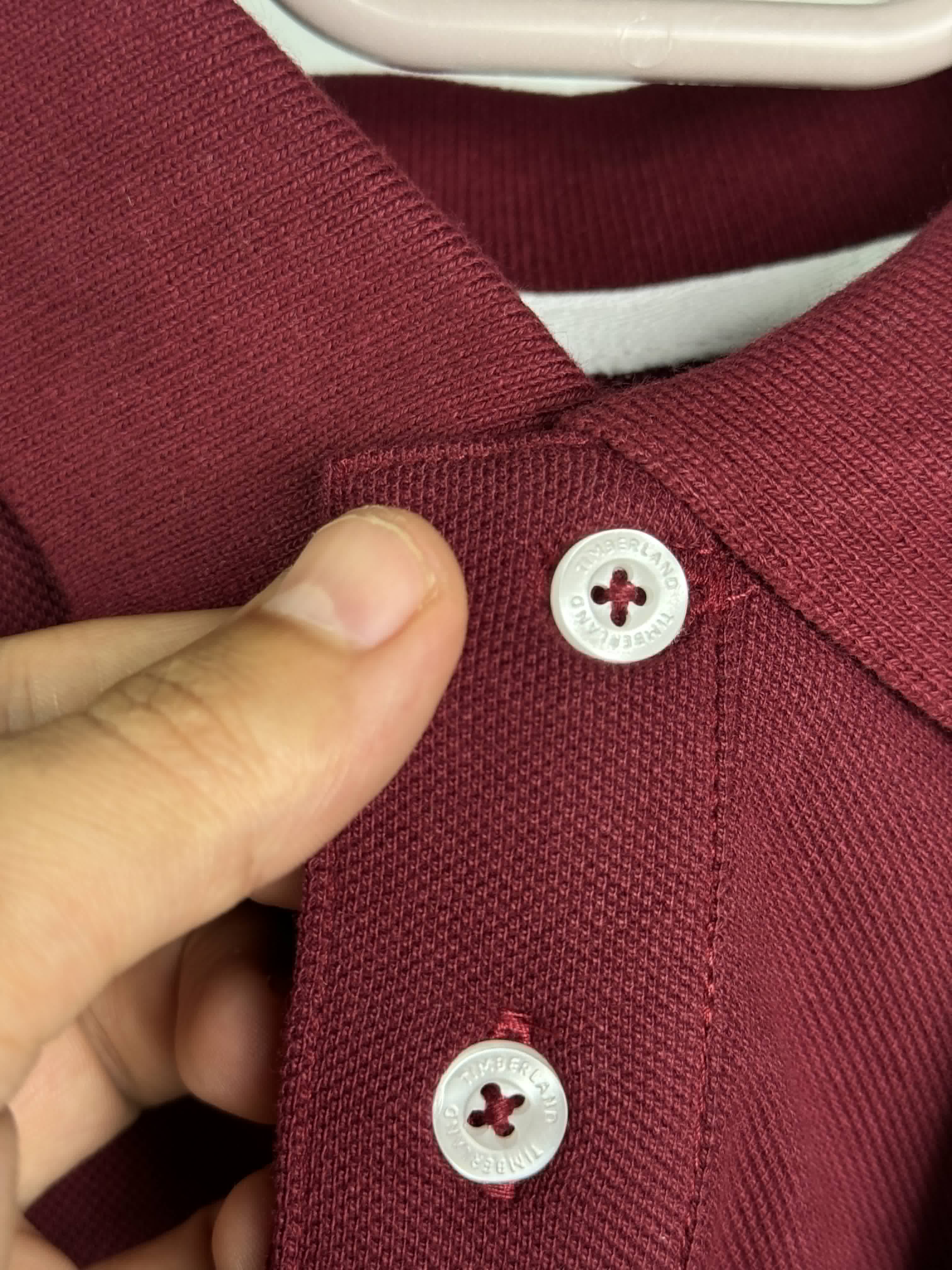Timberland polo shirt wine red