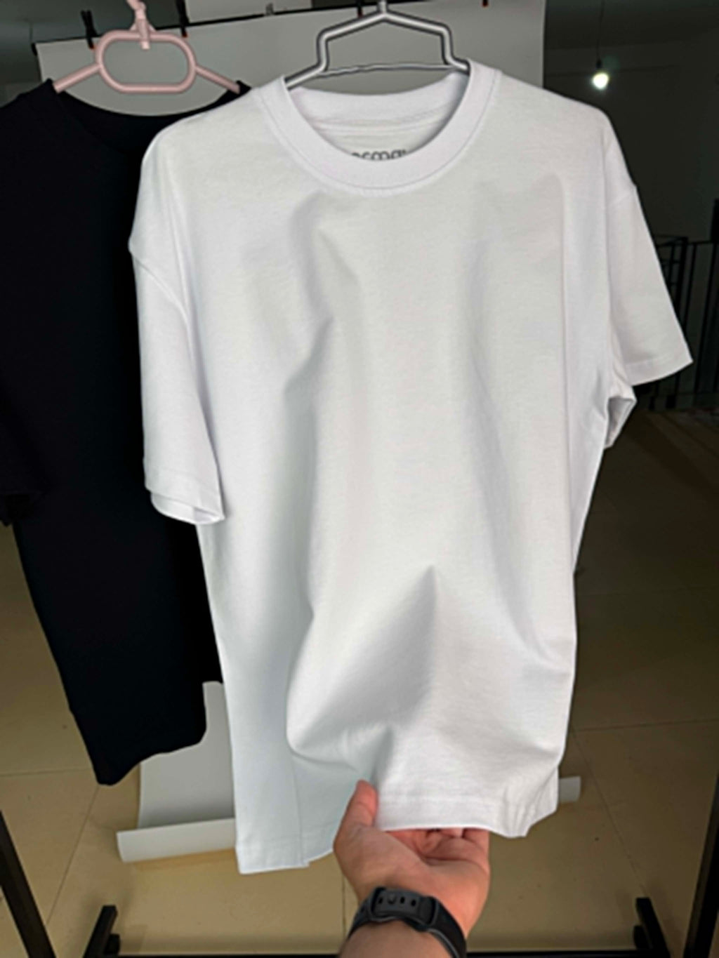 Oversize plus white shirt "PREMIUM" (blanc)