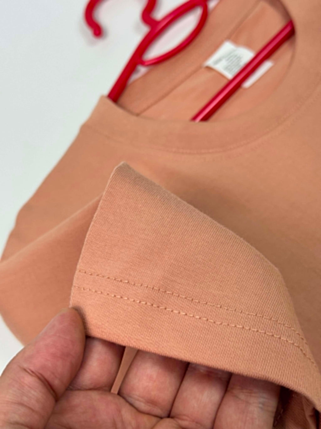Semi Oversize shrimp pink shirt (crevette)