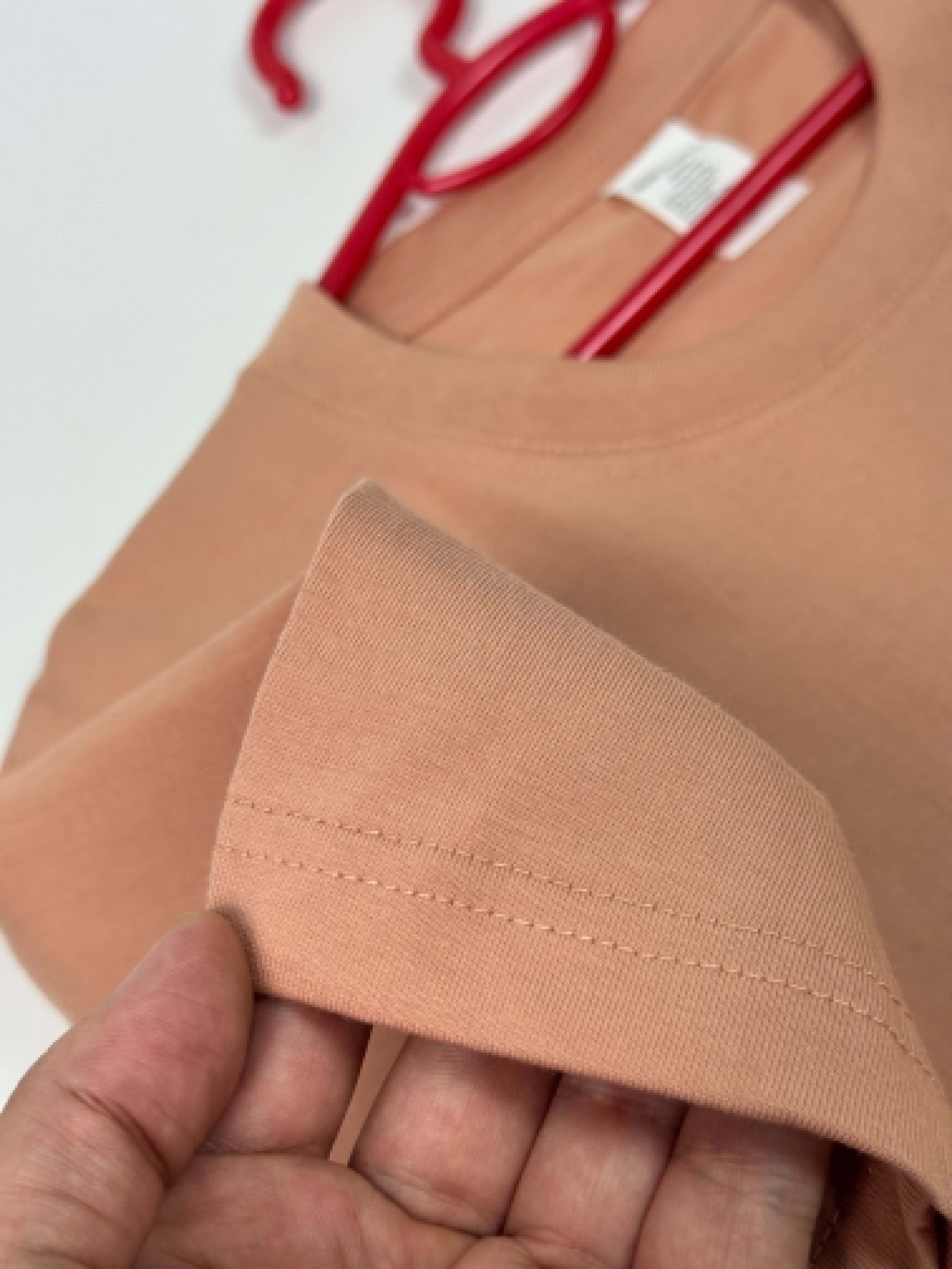Semi Oversize shrimp pink shirt (crevette)