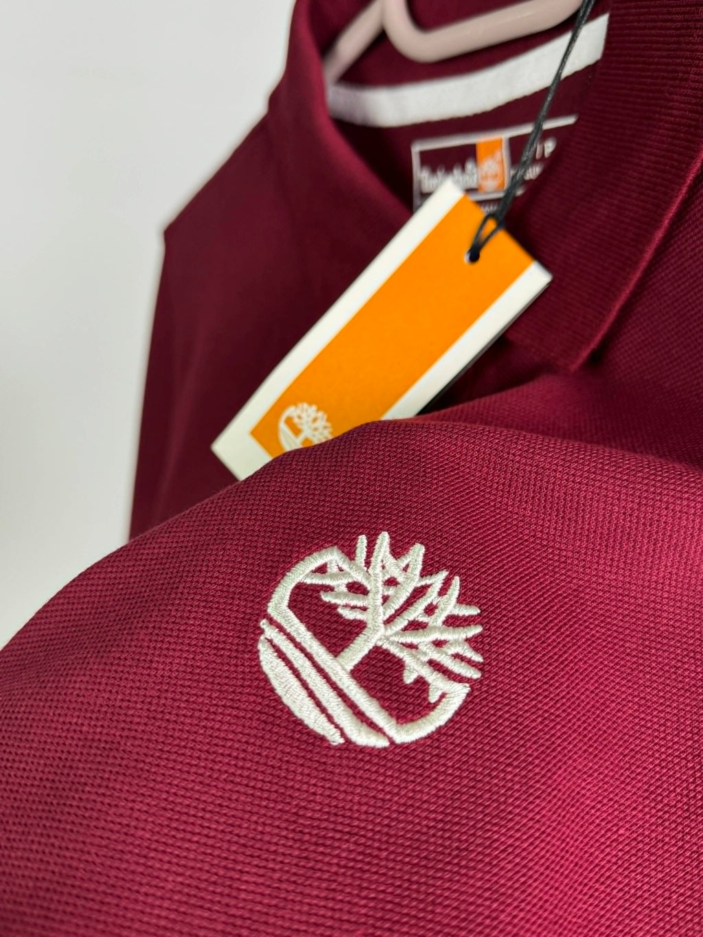 Timberland polo shirt wine red