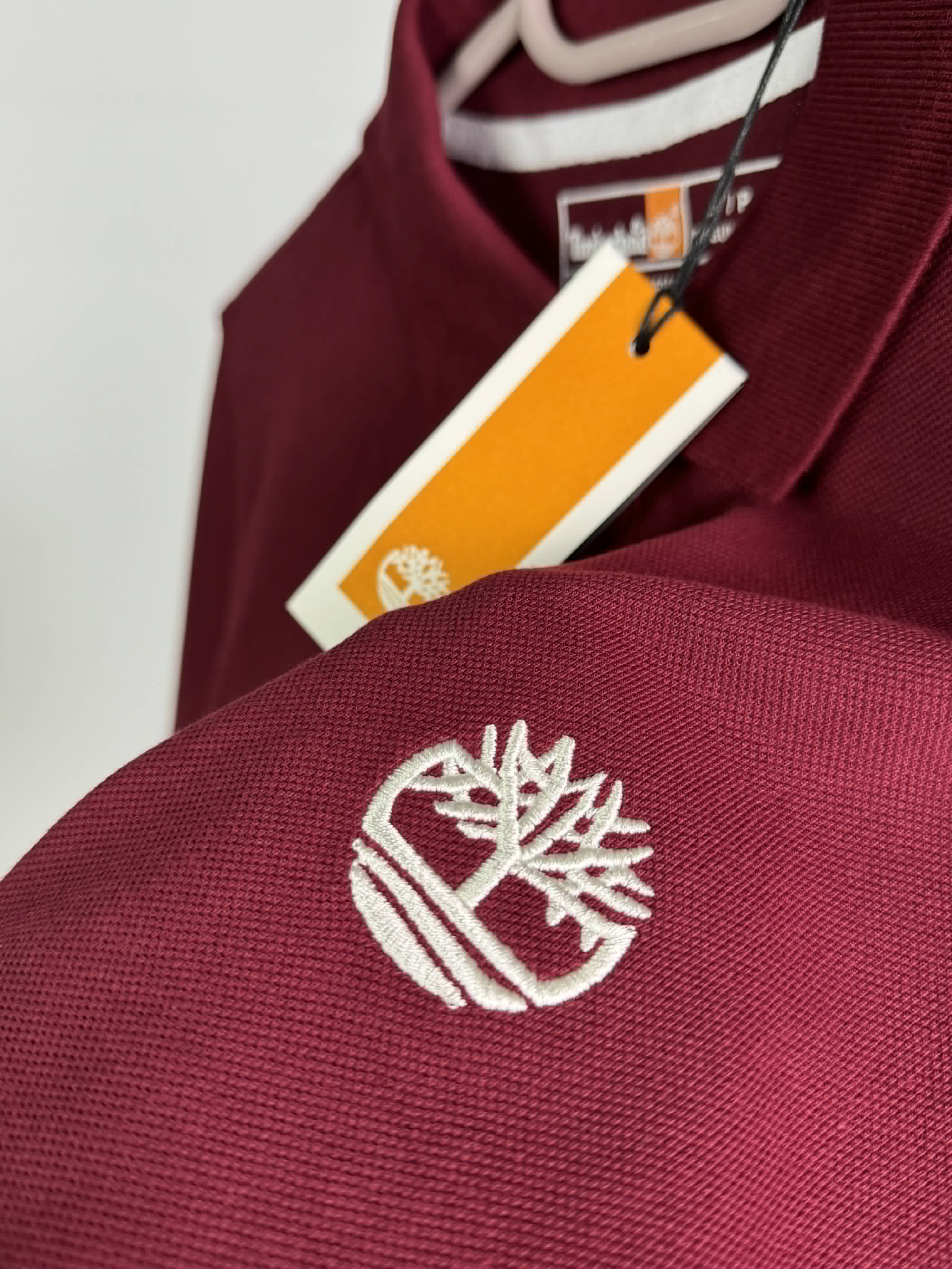 Timberland polo shirt wine red