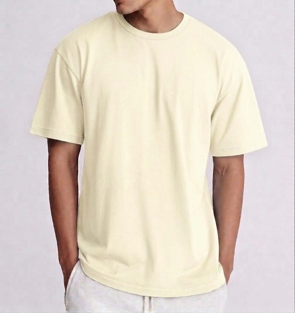 Semi Oversize pastel yellow shirt (jaune pastel)