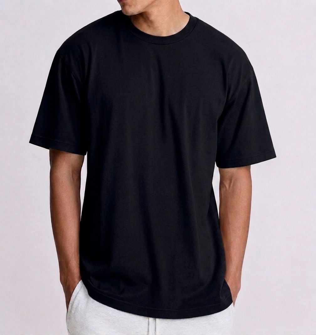 Oversize plus black shirt "PREMIUM" (noir)