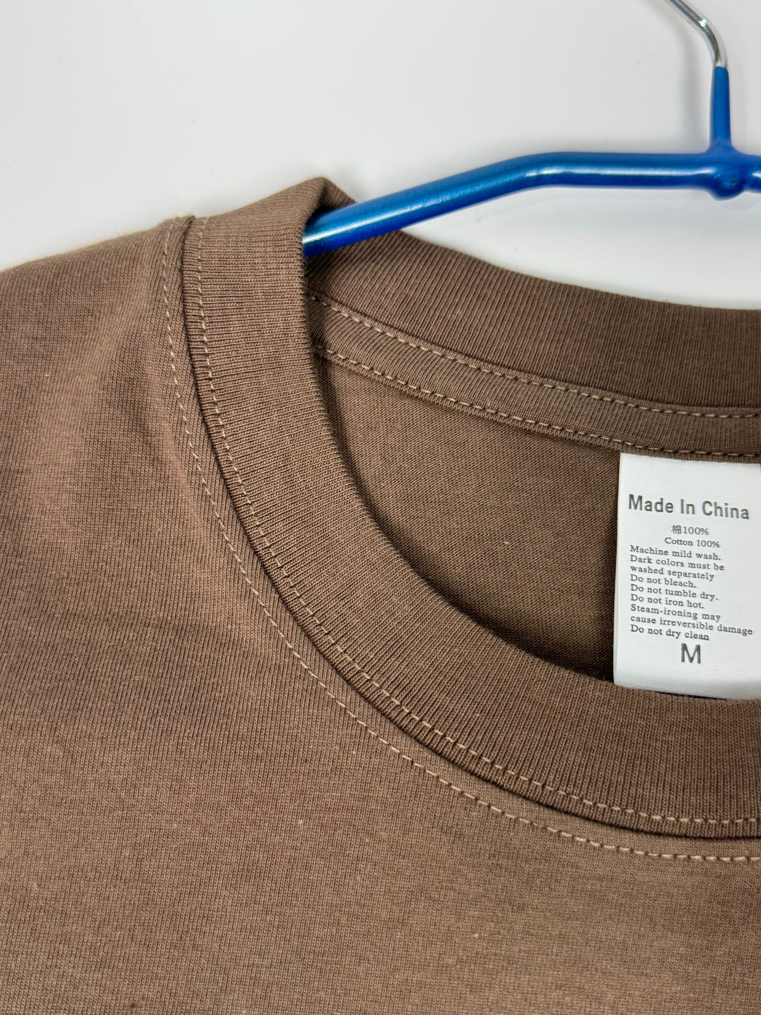 Semi Oversize chocolate brown shirt (marron chocolat)