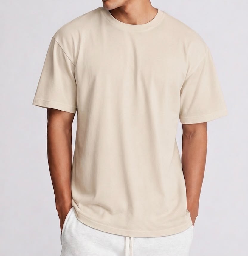 Semi Oversize cream shirt (beige)