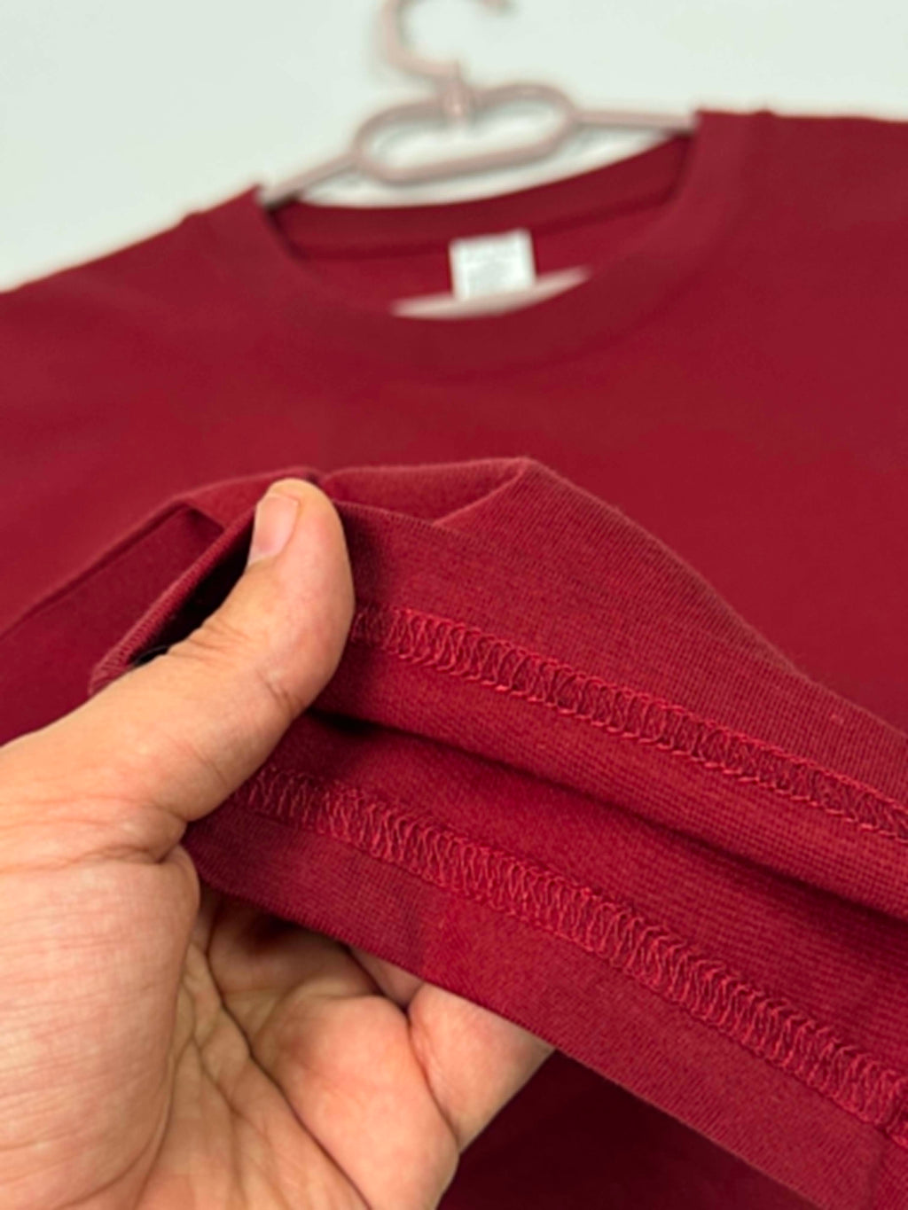 Semi Oversize brick red shirt (rouge brique)