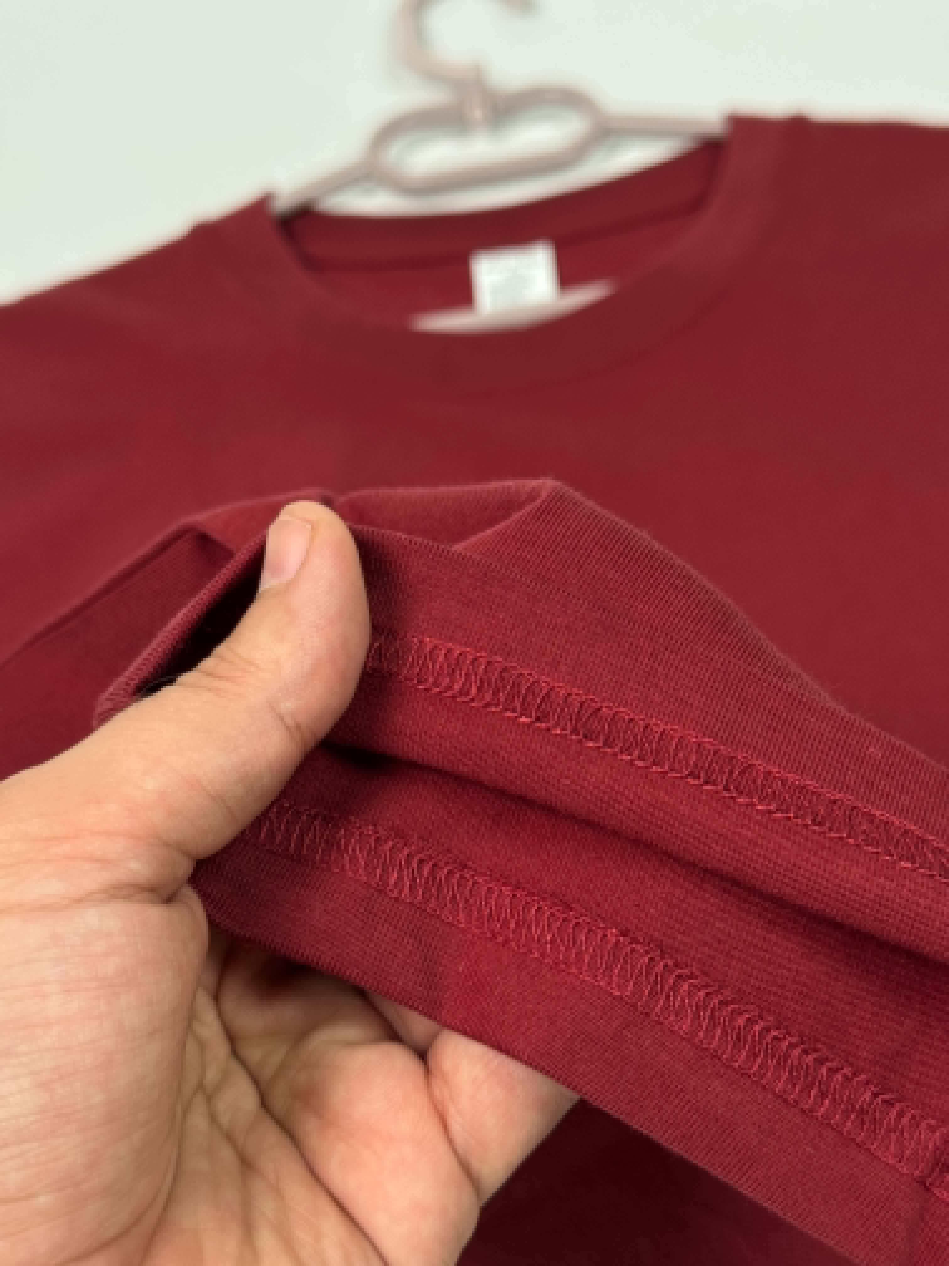 Semi Oversize brick red shirt (rouge brique)