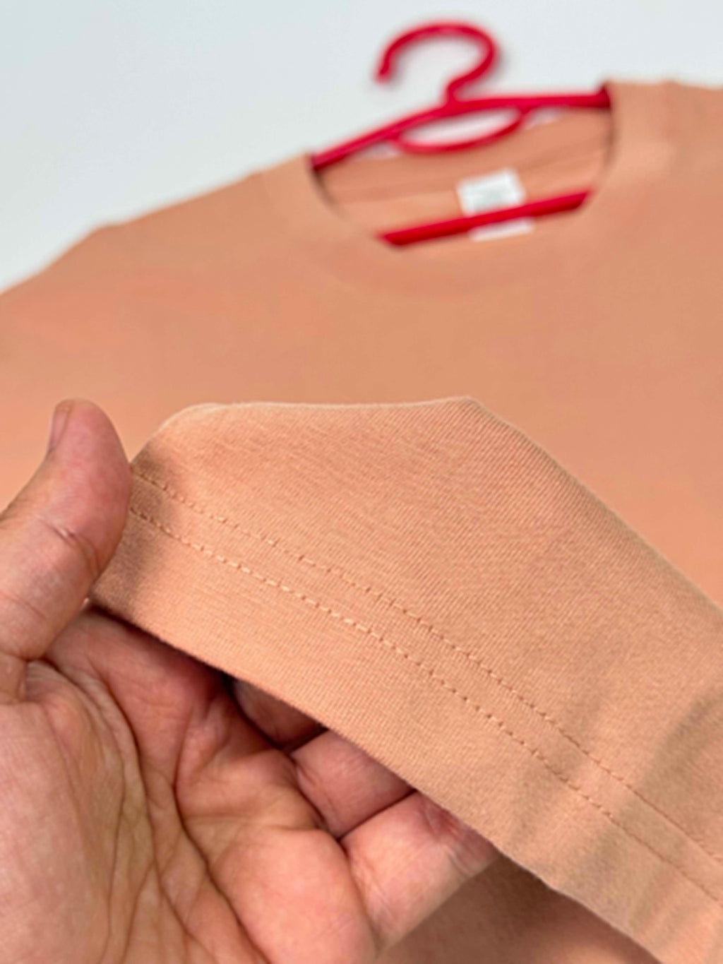 Semi Oversize shrimp pink shirt (crevette)