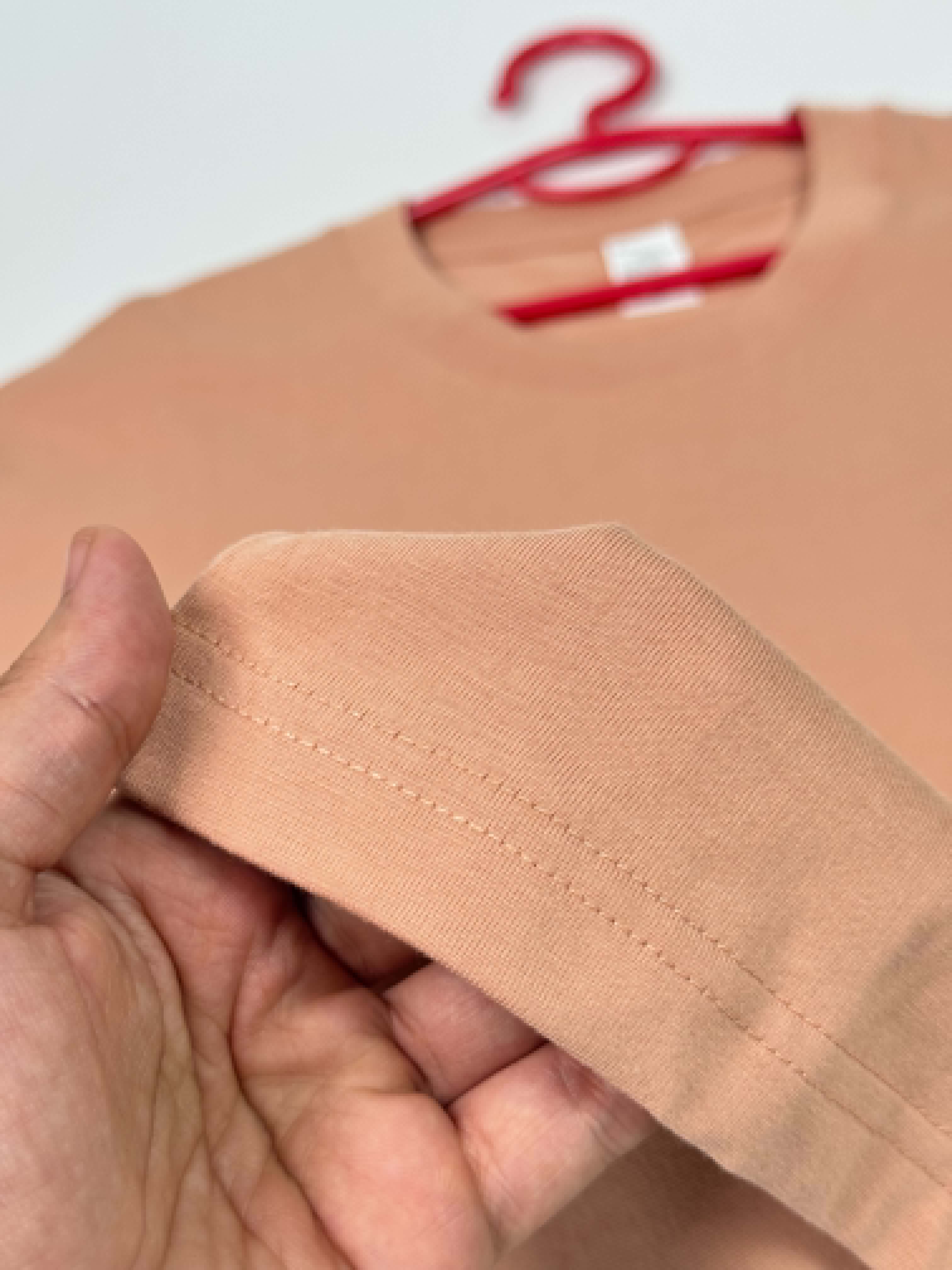 Semi Oversize shrimp pink shirt (crevette)