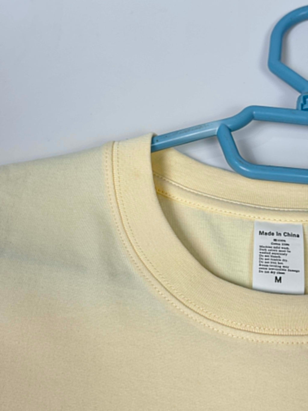 Semi Oversize pastel yellow shirt (jaune pastel)