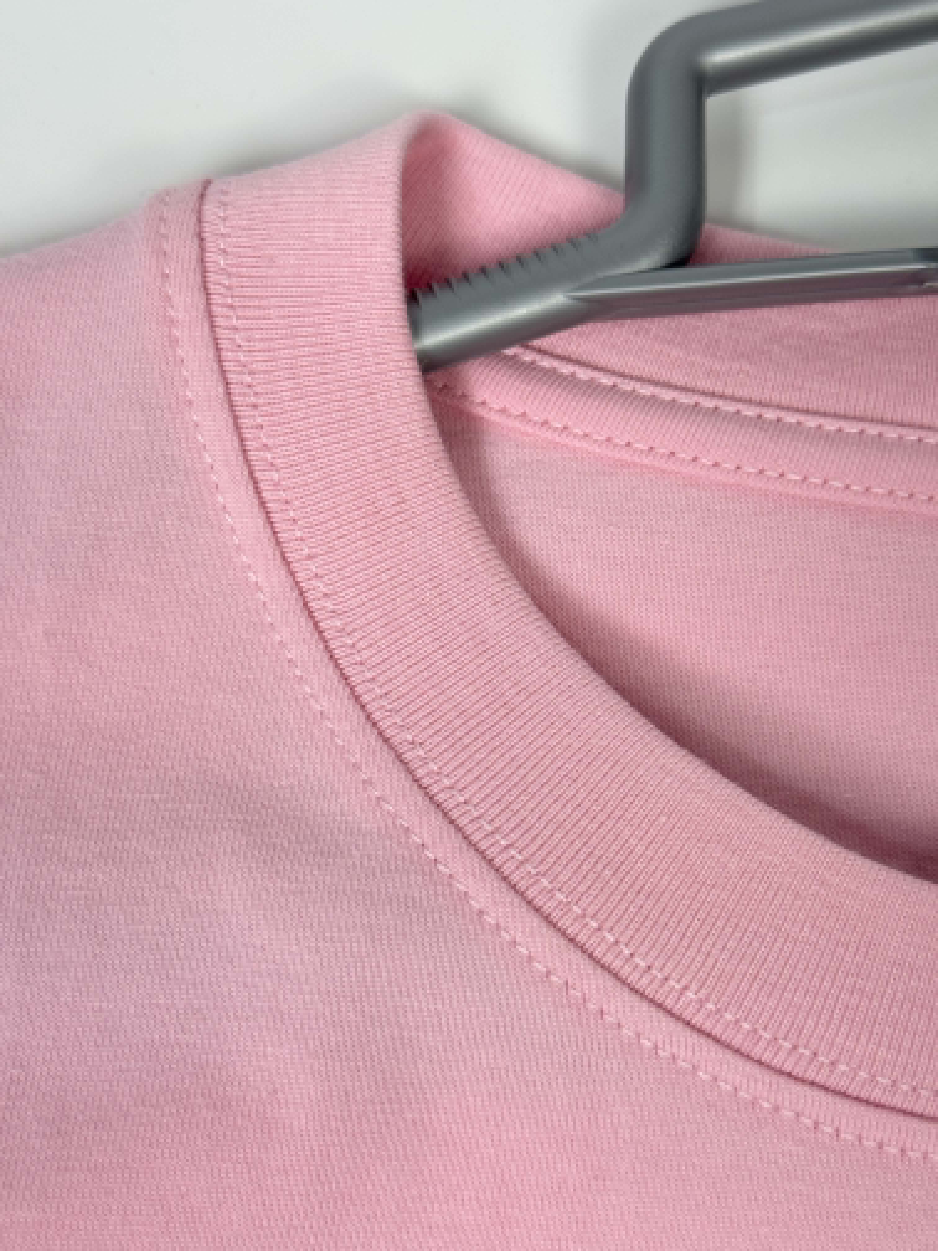 Semi Oversize baby pink shirt (rose claire)
