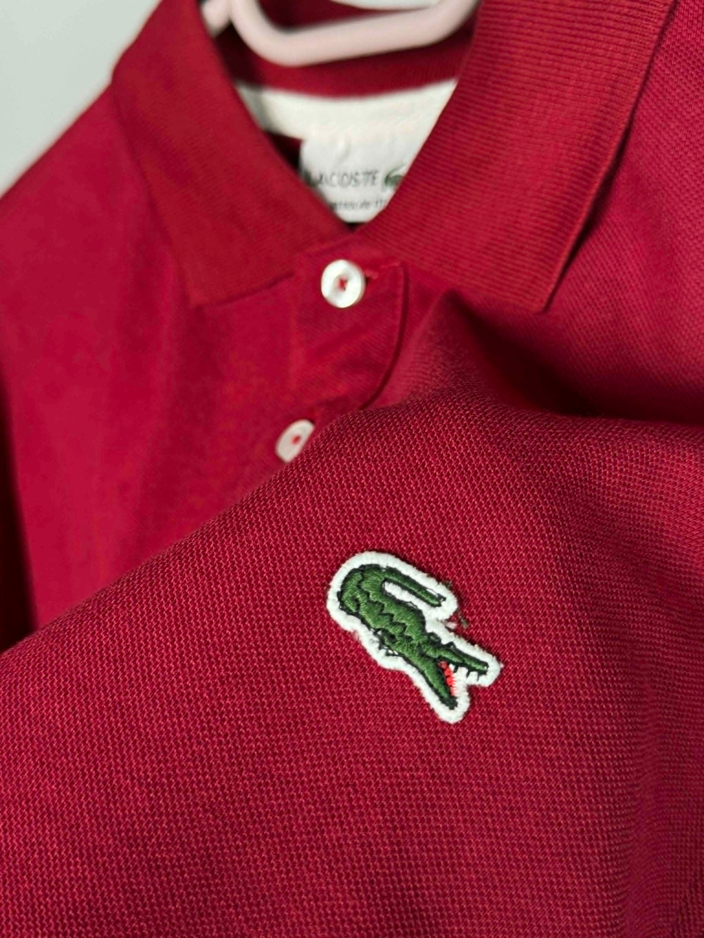 Polo lacoste 1  grena