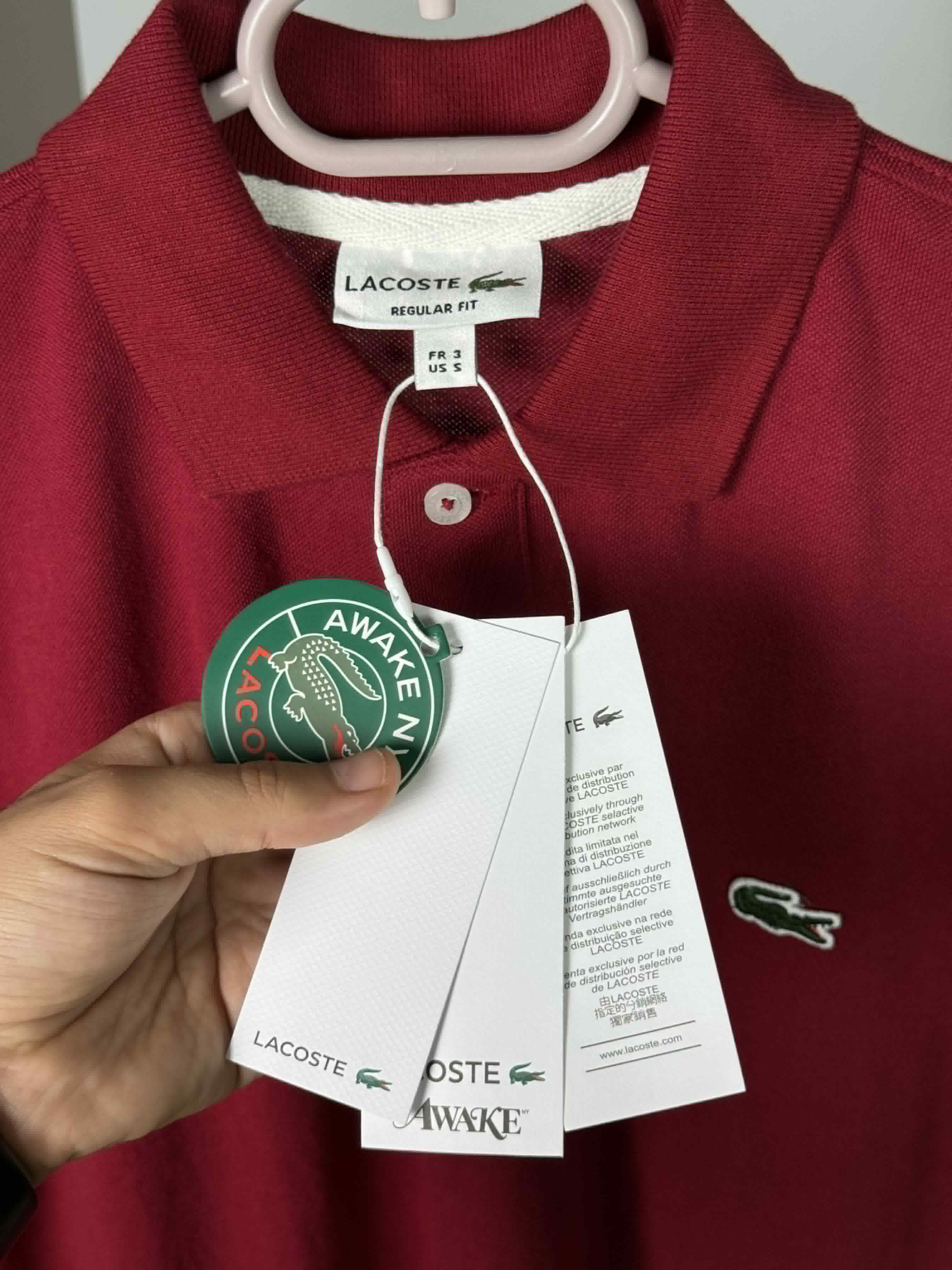 Polo lacoste 1  grena