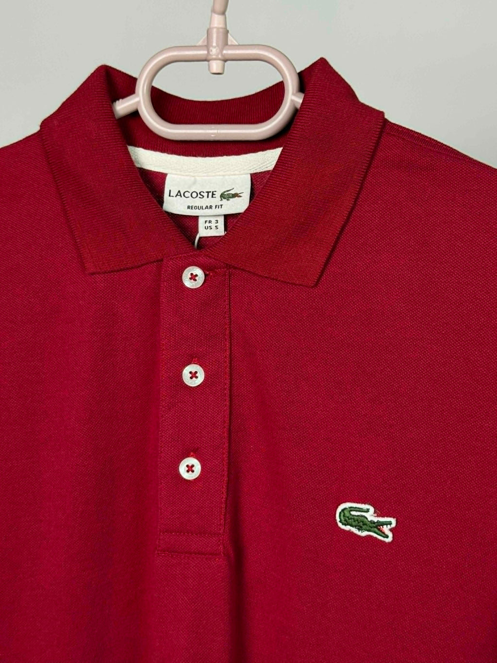 Polo lacoste 1  grena