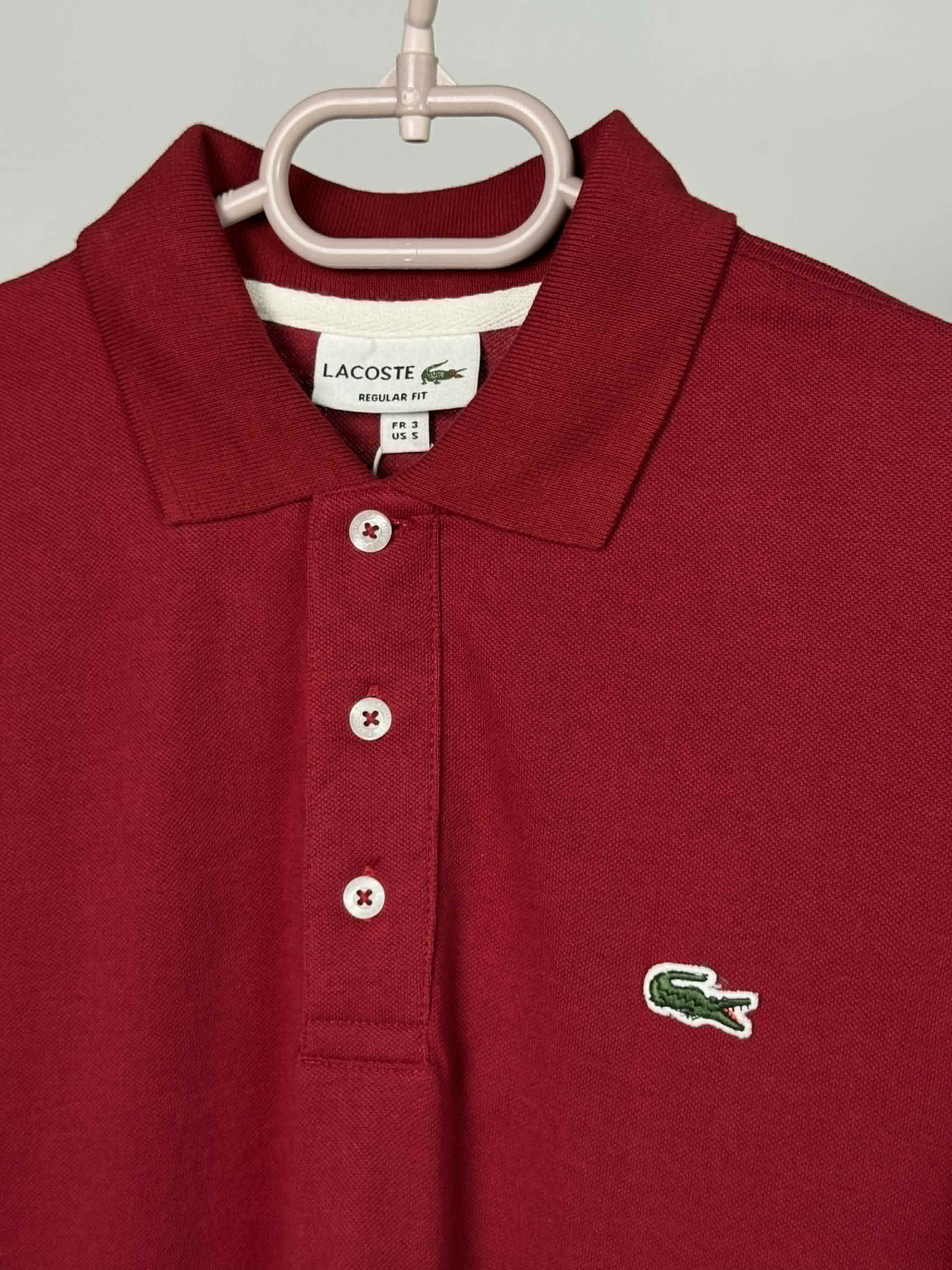 Polo lacoste 1  grena