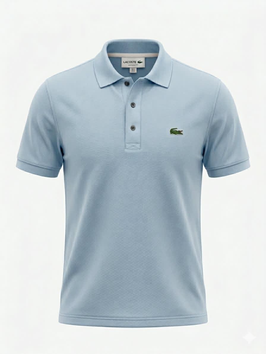 Polo lacoste 1  bleu ciel