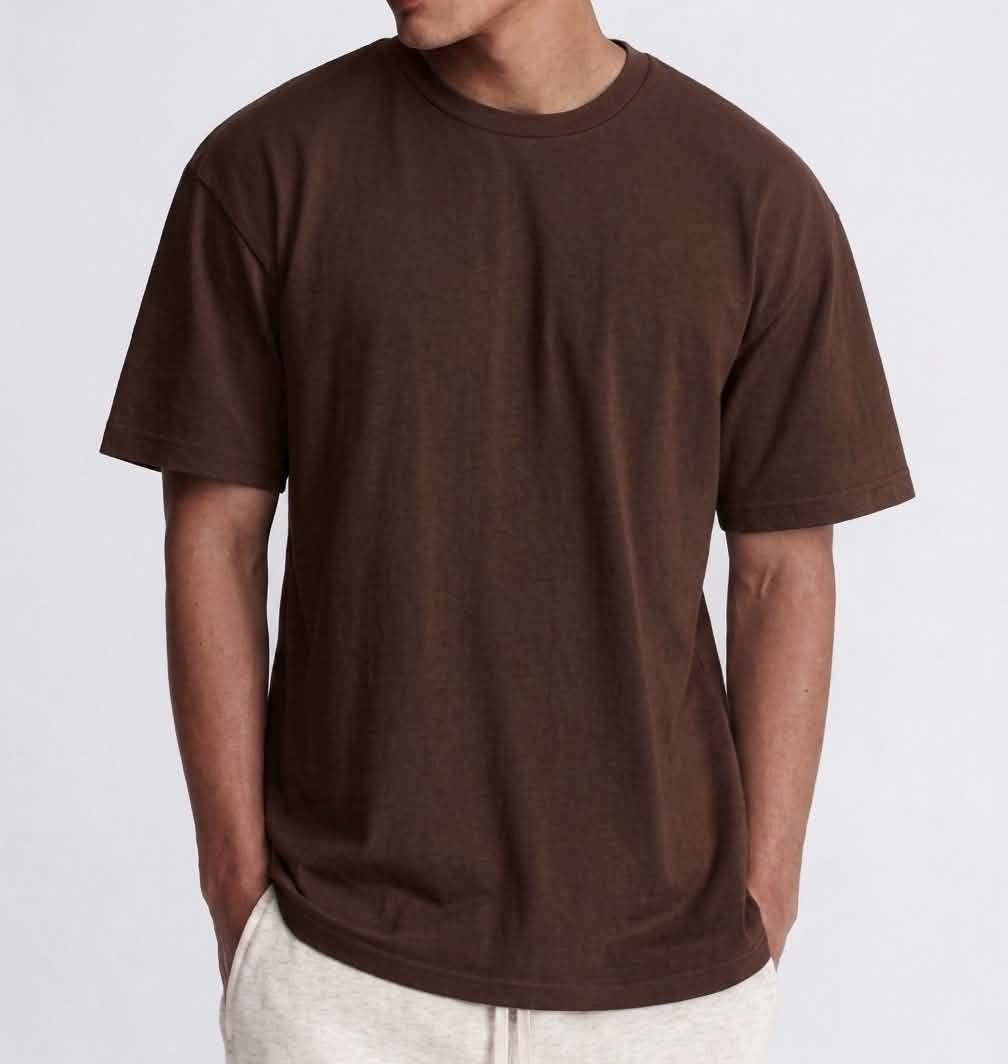 Semi Oversize chocolate brown shirt (marron chocolat)