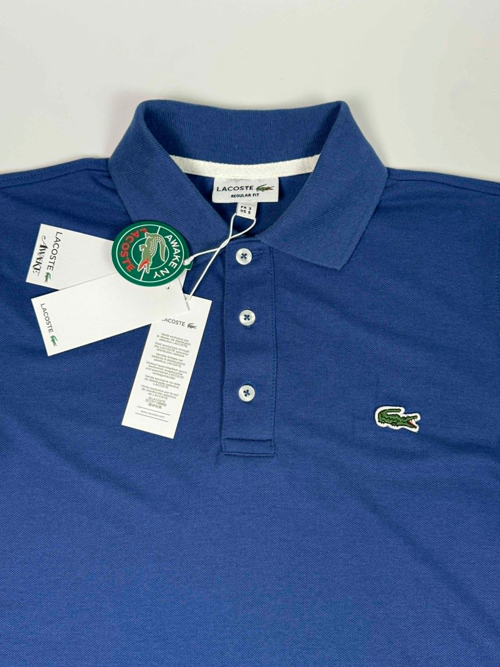 Polo lacoste 1  bleu acier