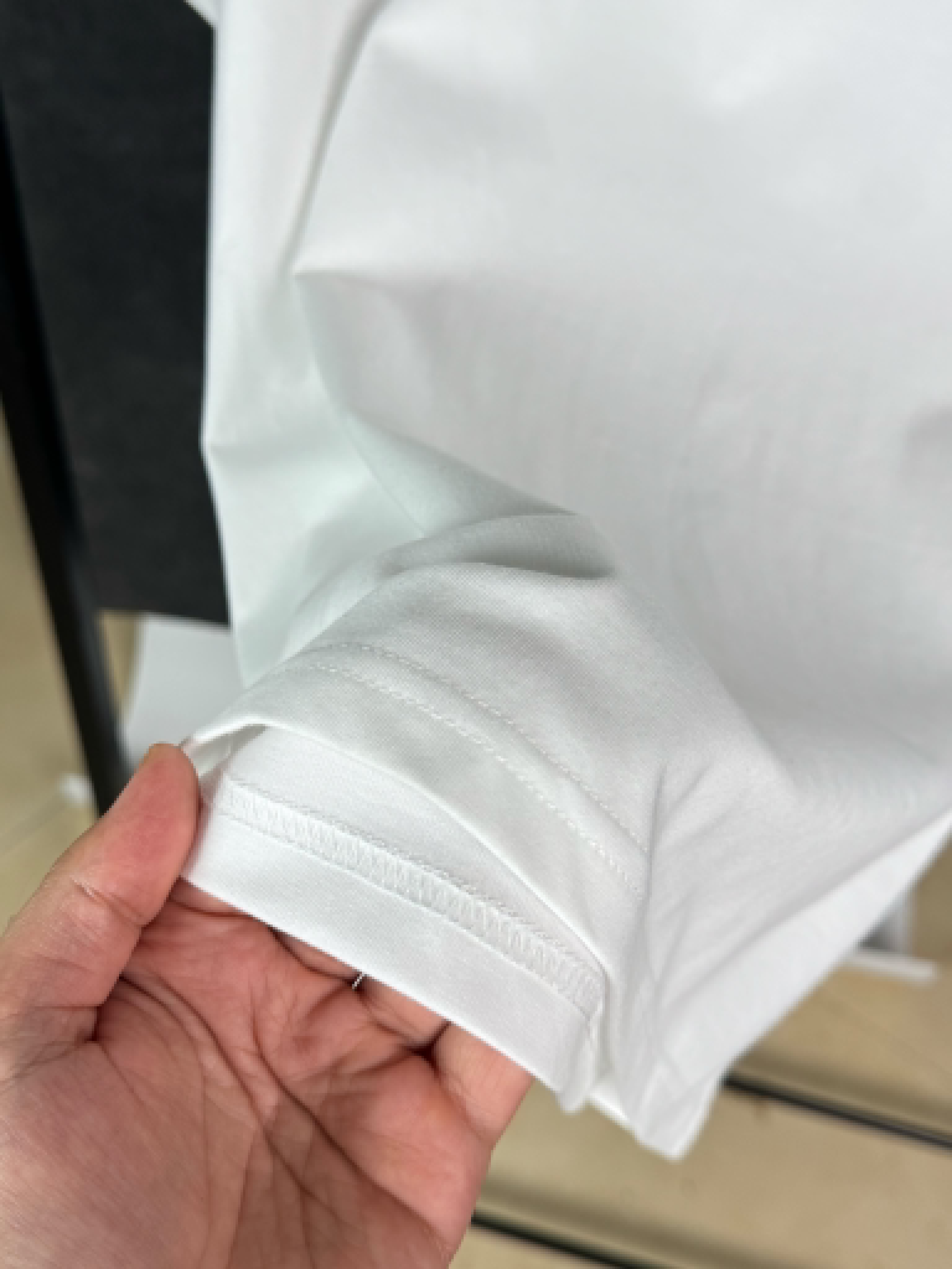 Semi Oversize white shirt (blanc)