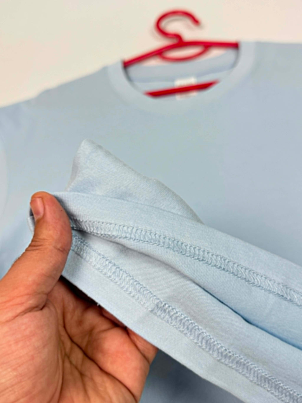 Semi Oversize sky blue shirt (bleu ciel)