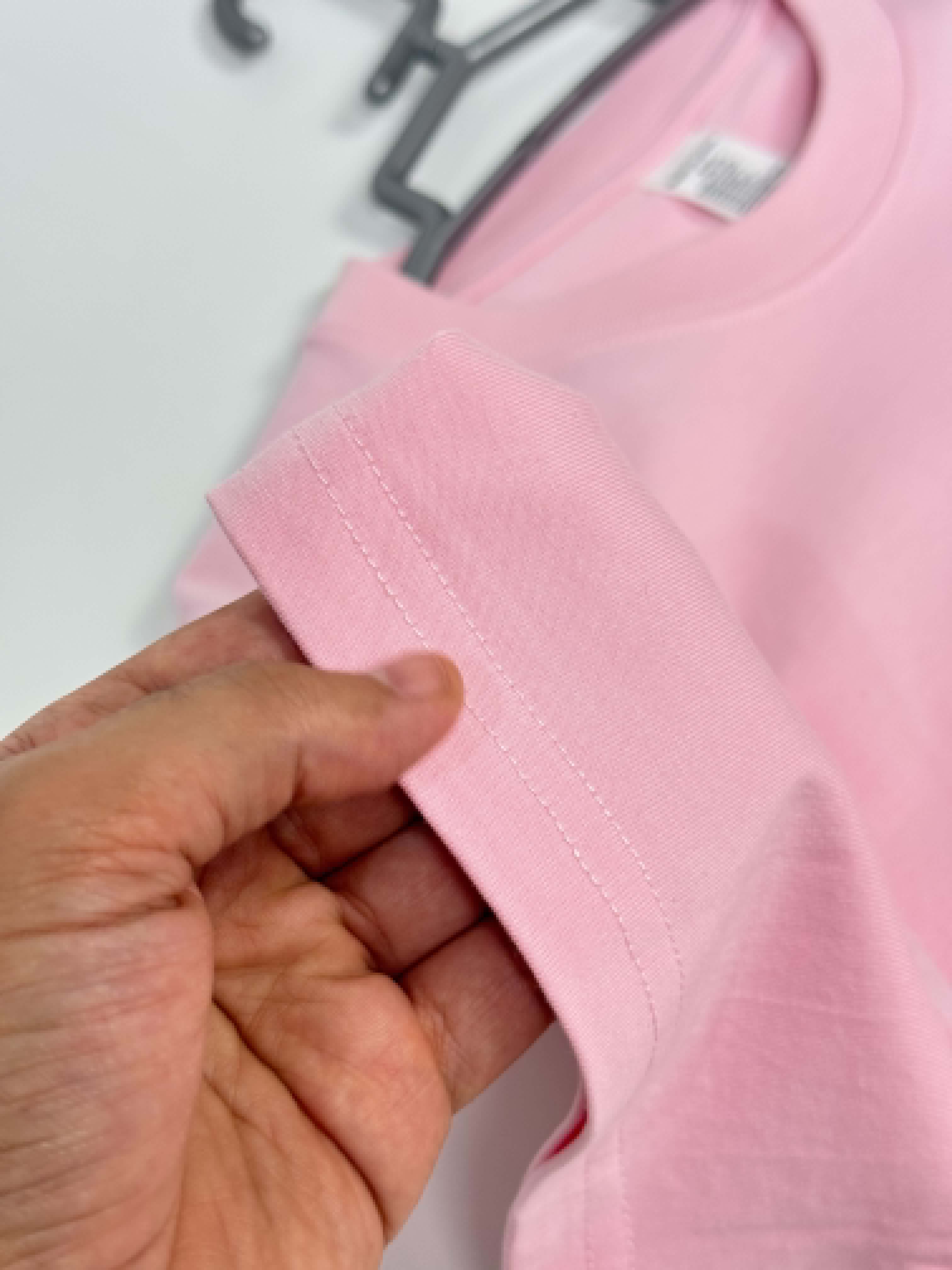 Semi Oversize baby pink shirt (rose claire)