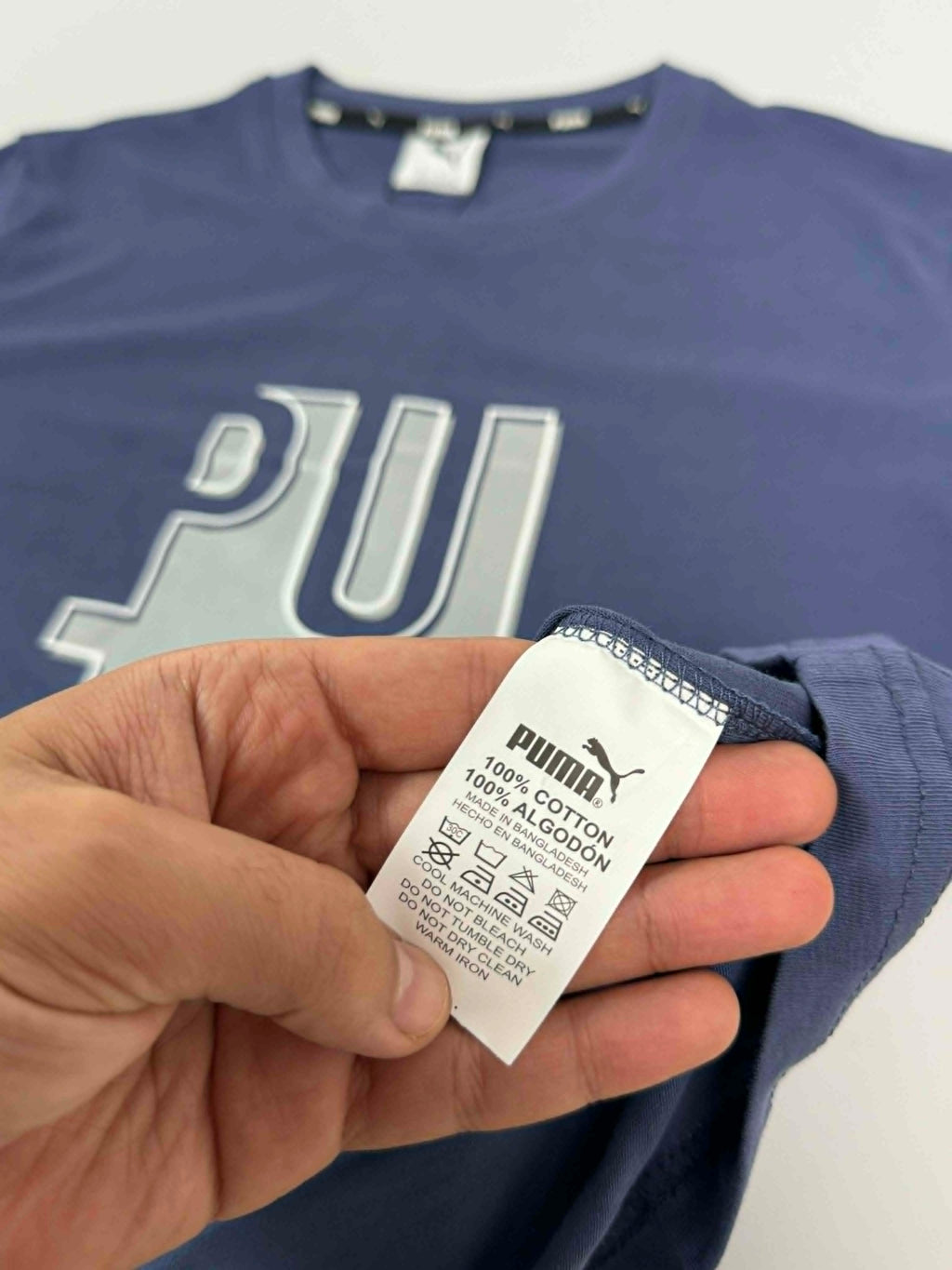 puma t-shirt bleu