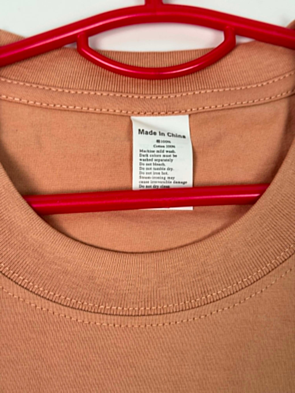 Semi Oversize shrimp pink shirt (crevette)