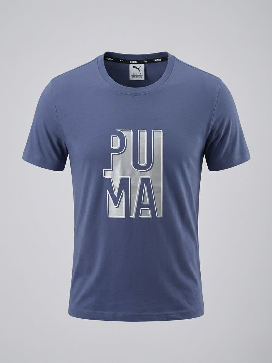 puma t-shirt bleu