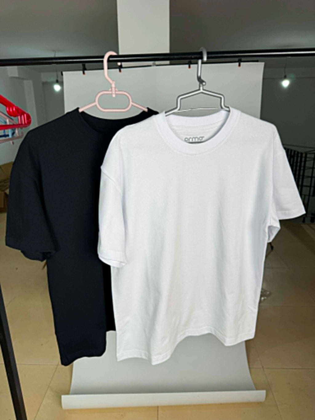 Oversize plus white shirt "PREMIUM" (blanc)