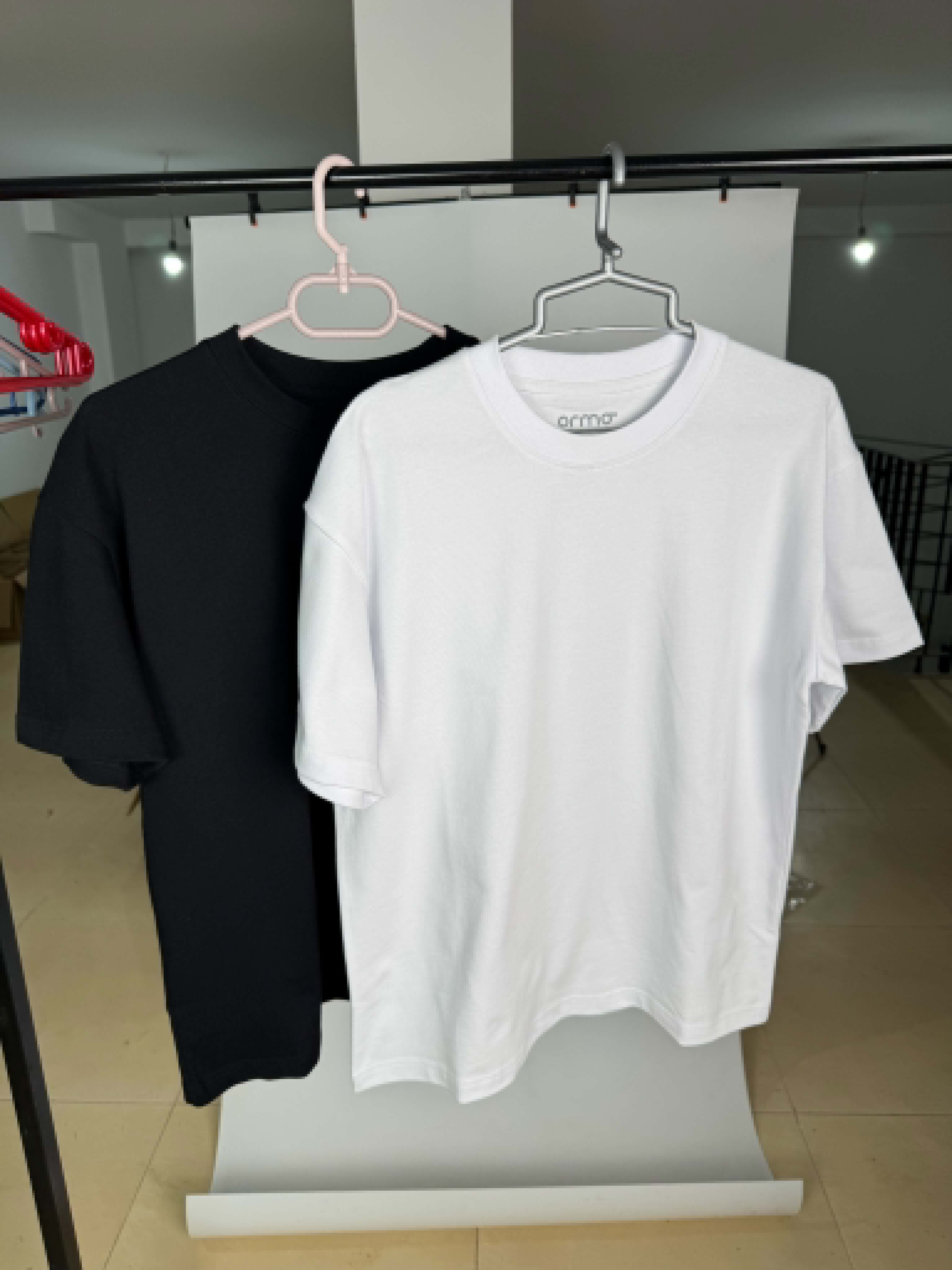 Oversize plus white shirt "PREMIUM" (blanc)
