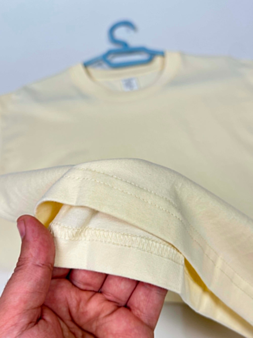 Semi Oversize pastel yellow shirt (jaune pastel)