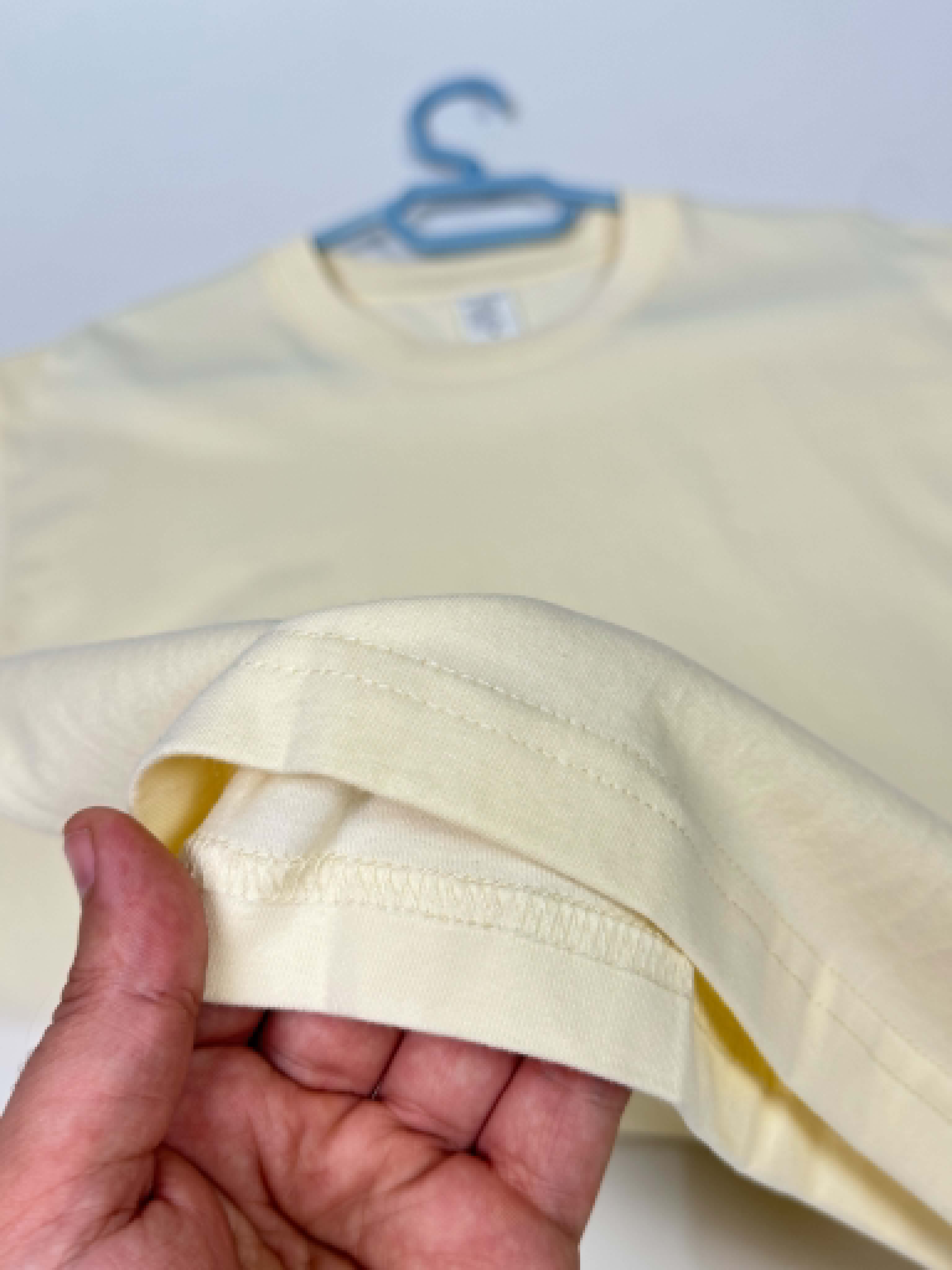Semi Oversize pastel yellow shirt (jaune pastel)