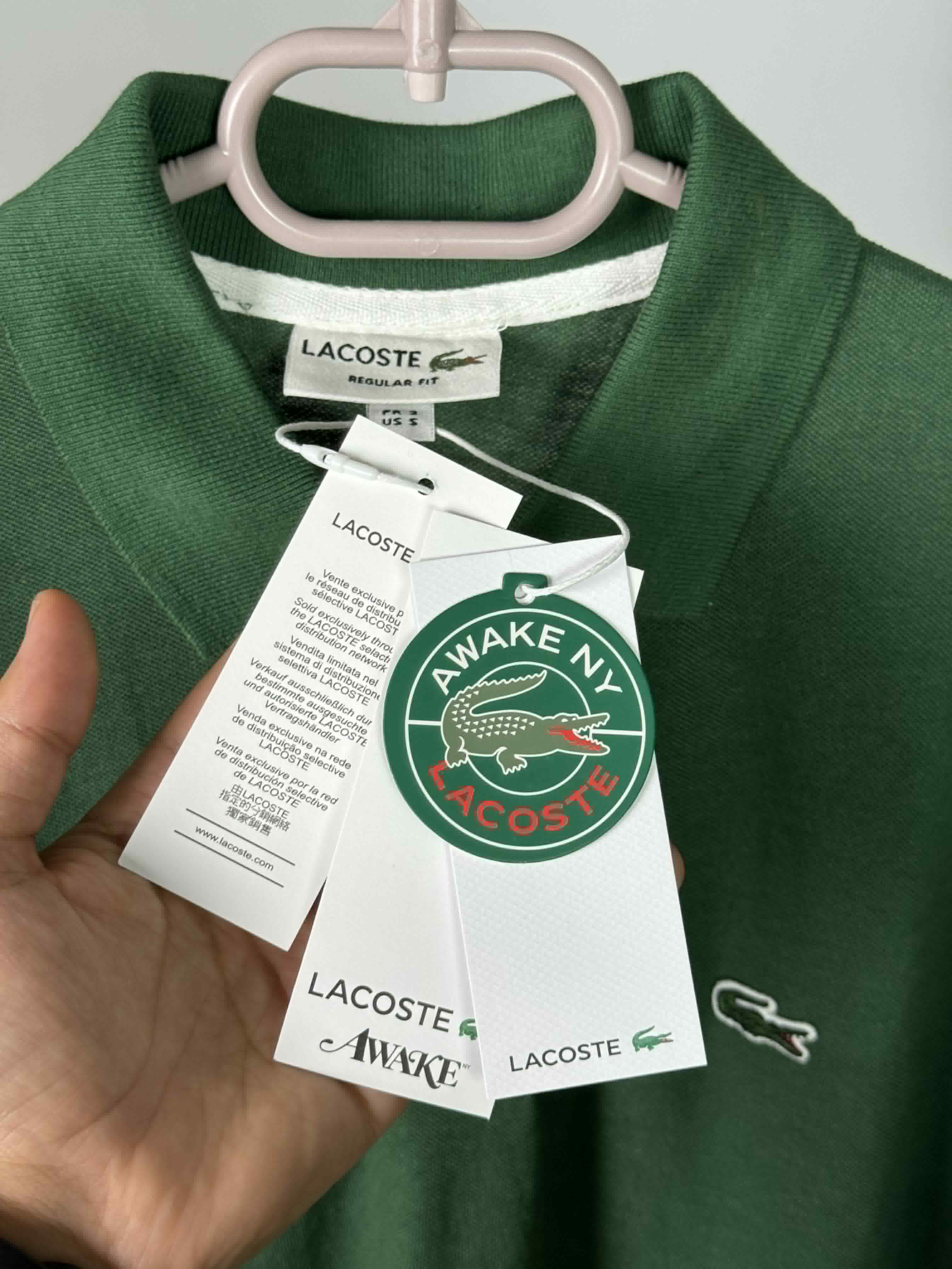 Polo lacoste 1  vert