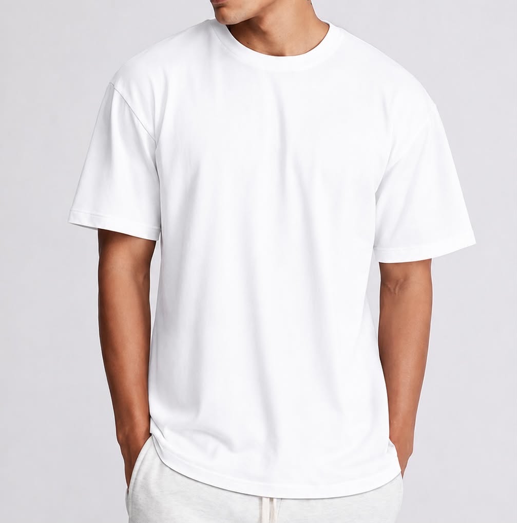 Semi Oversize white shirt (blanc)