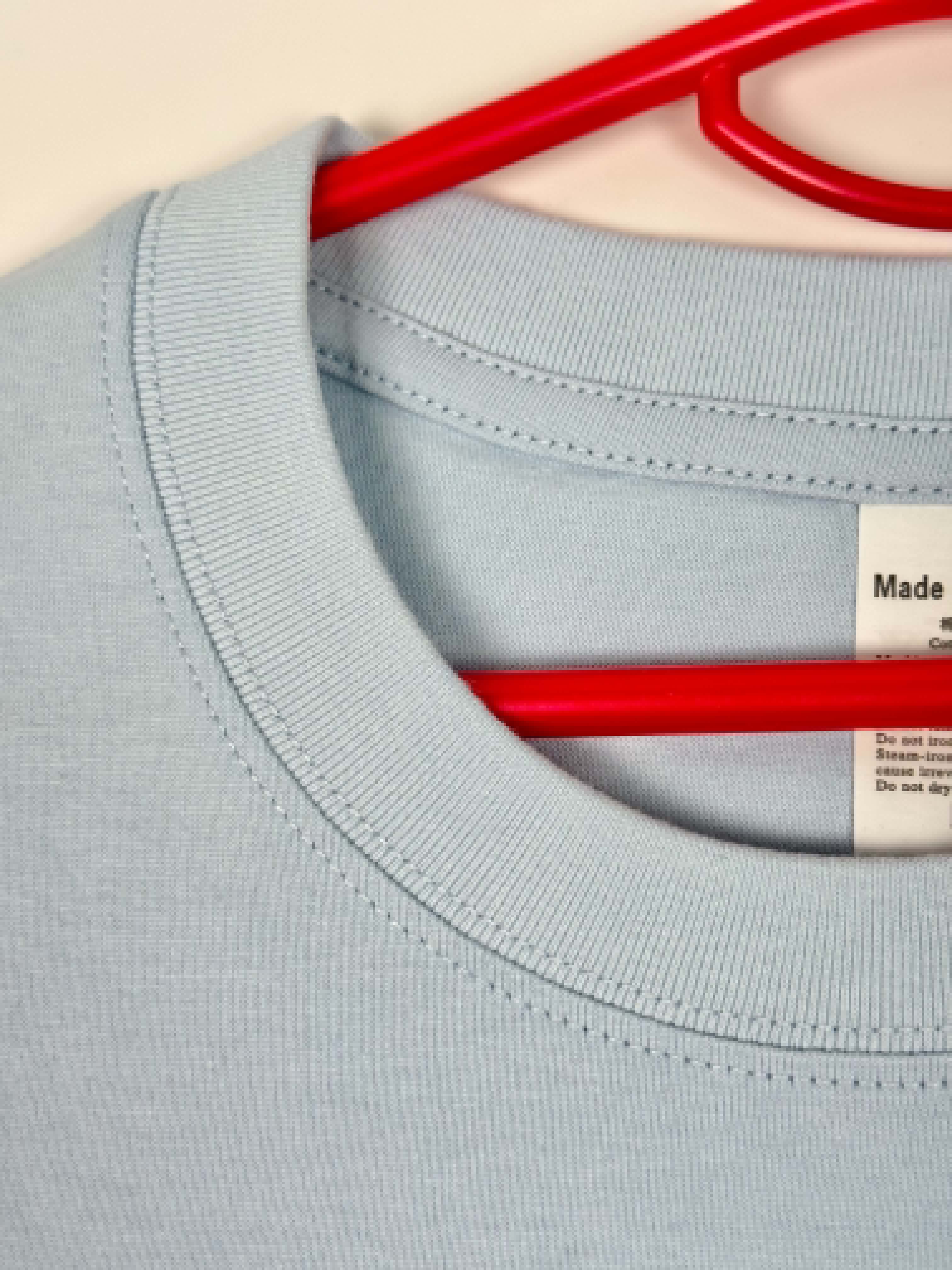 Semi Oversize sky blue shirt (bleu ciel)