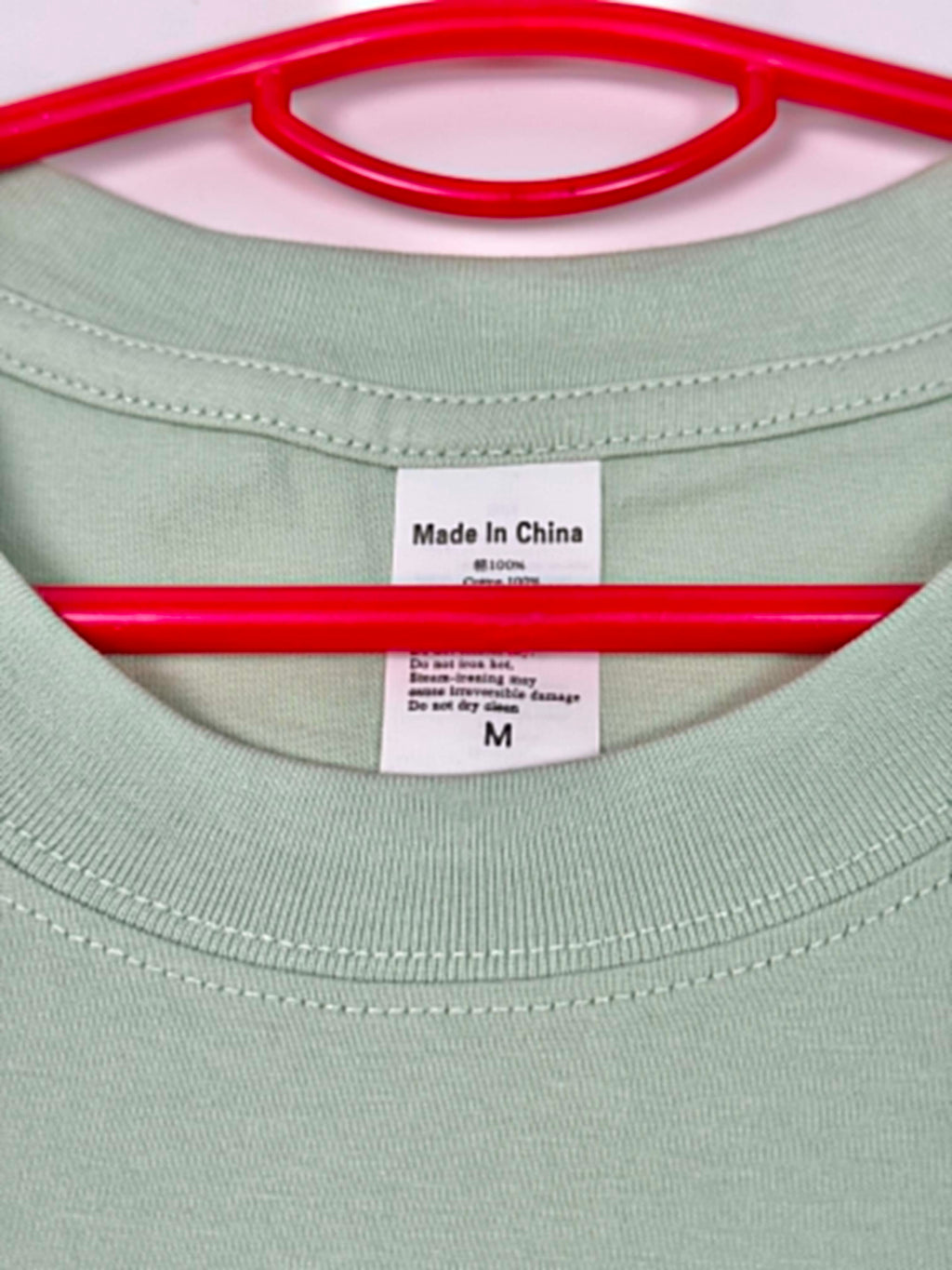 Semi Oversize pastel green shirt (vert pastel)