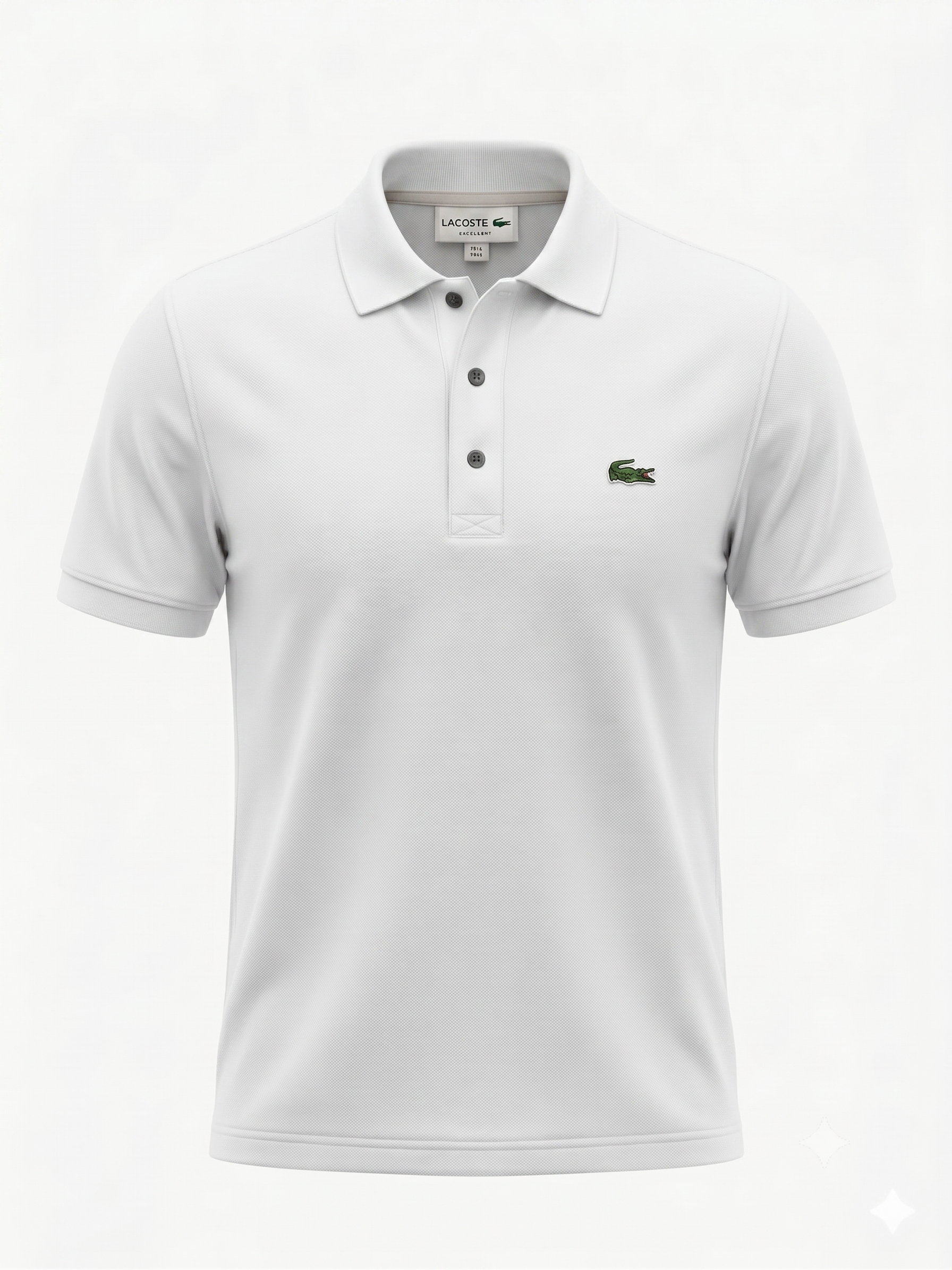 Polo lacoste blanc S