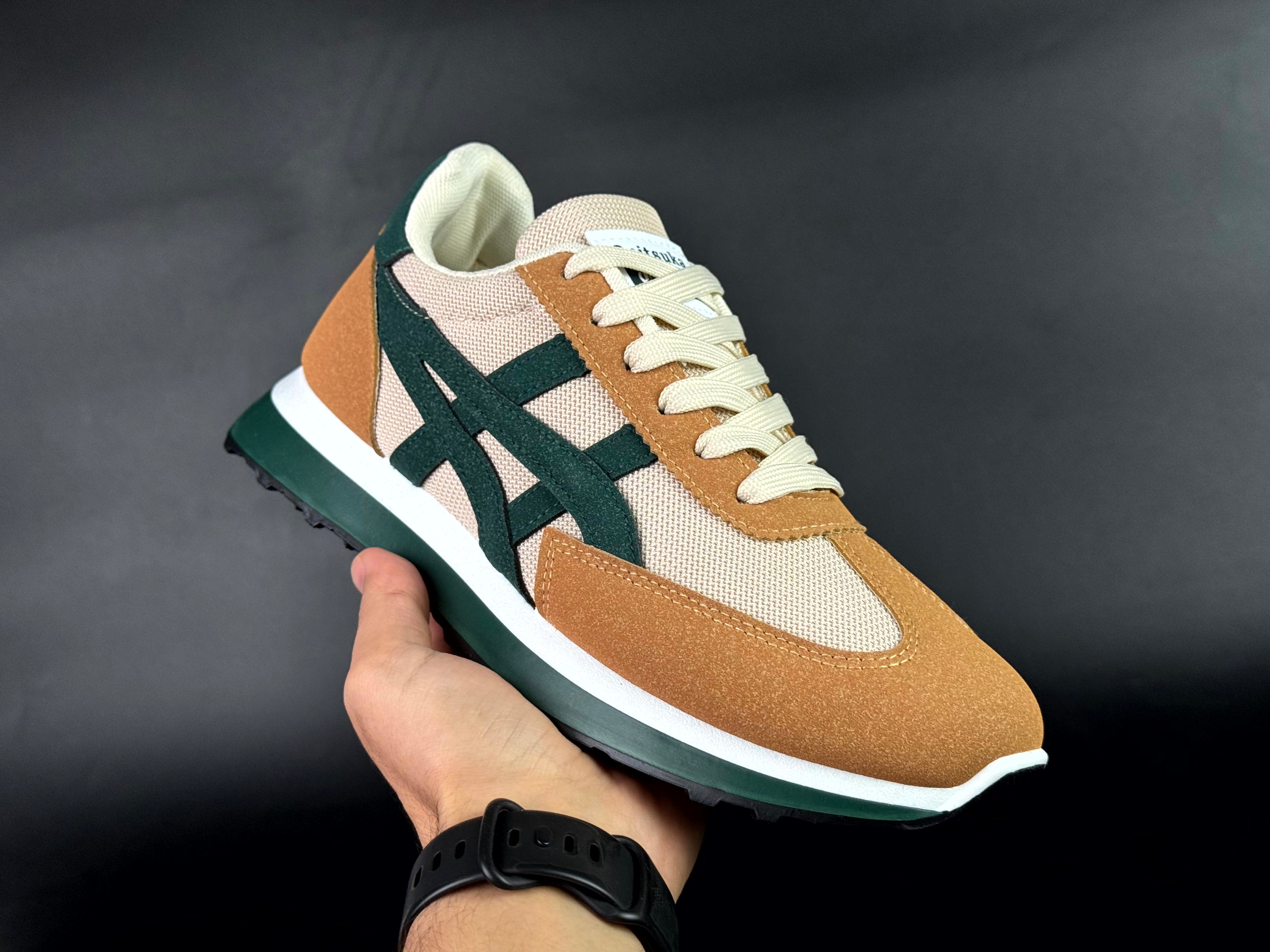 asics EDR 78 marron/vert