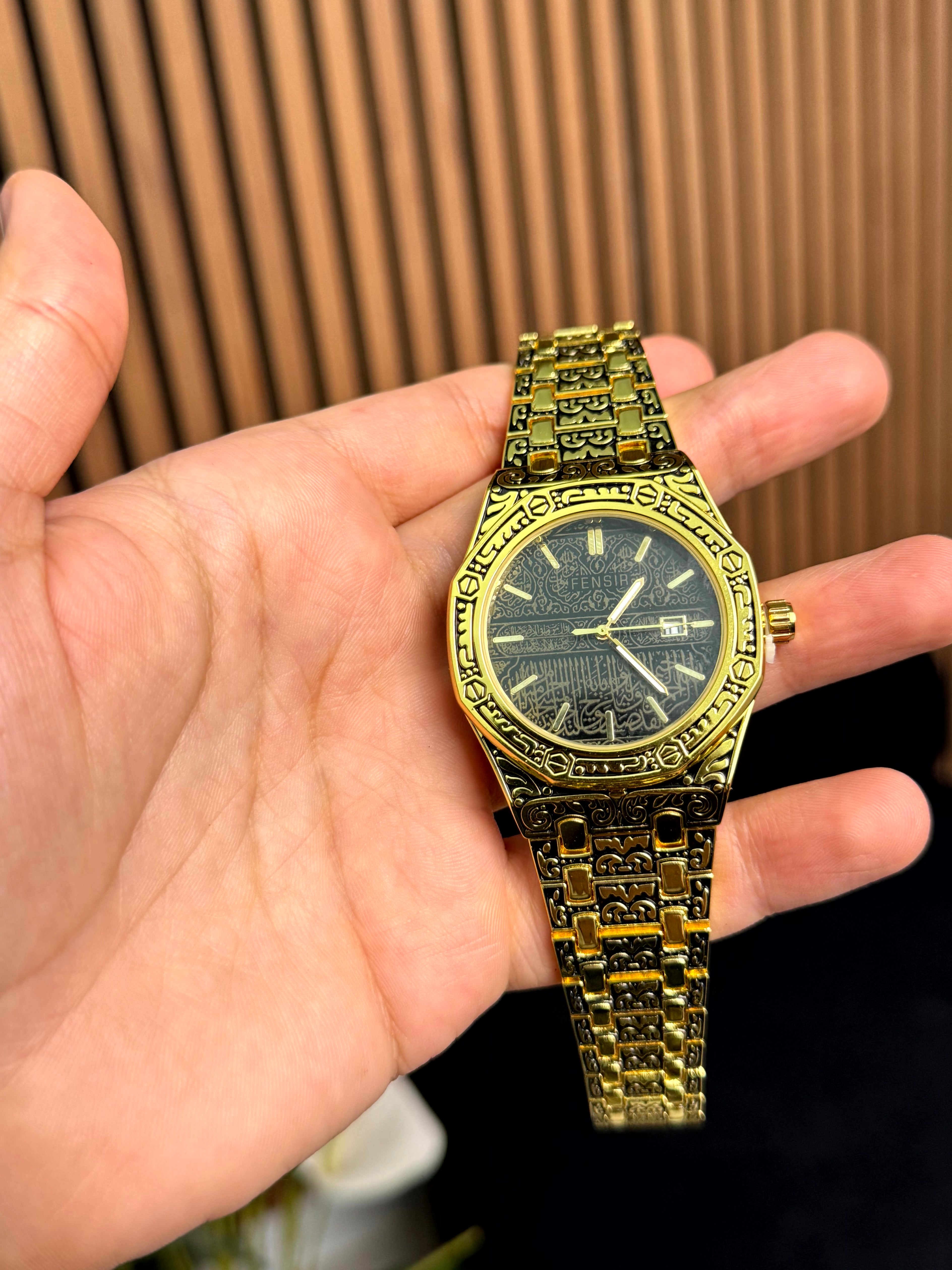 fensir watch islami golden color
