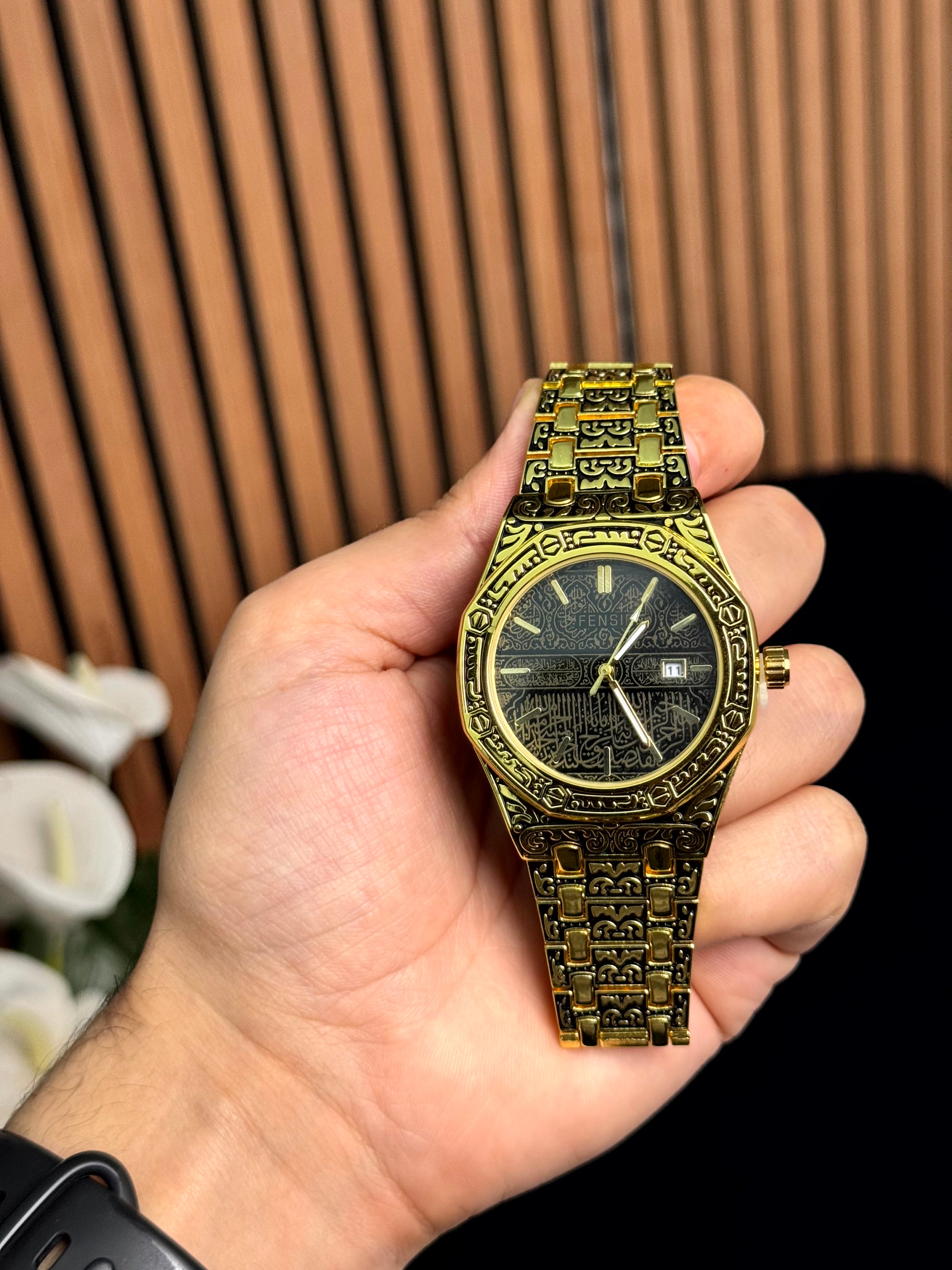 fensir watch islami golden color