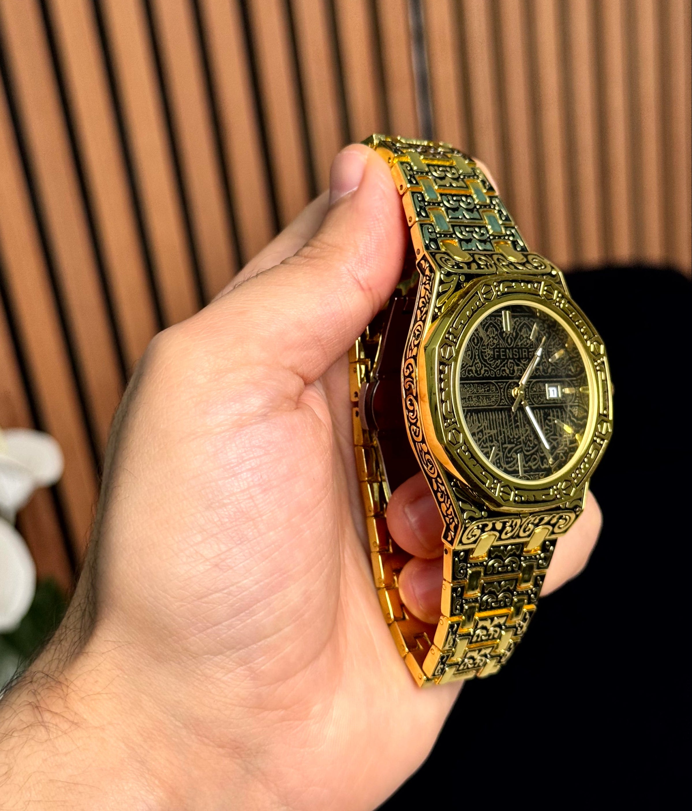 fensir watch islami golden color