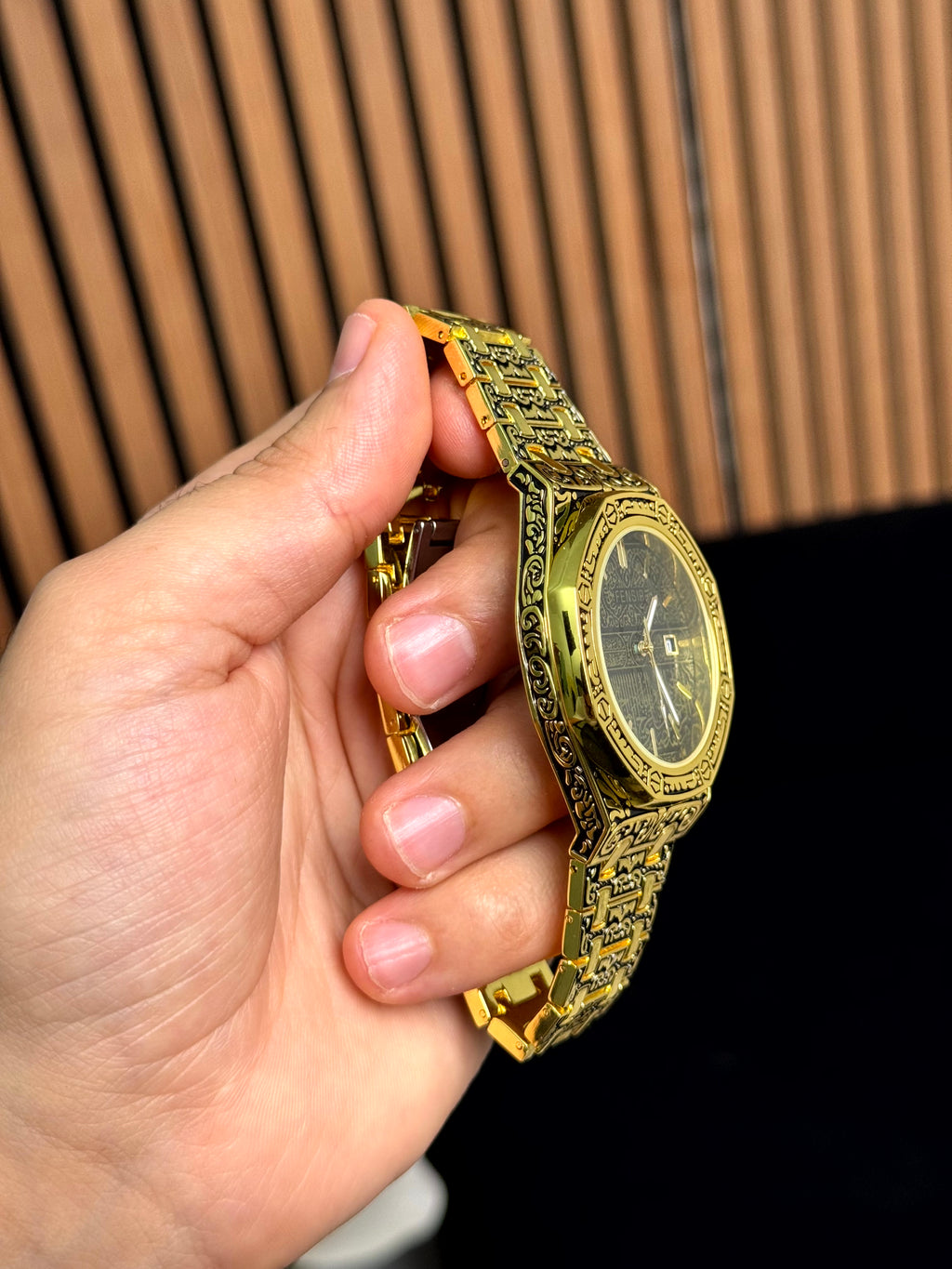 fensir watch islami golden color