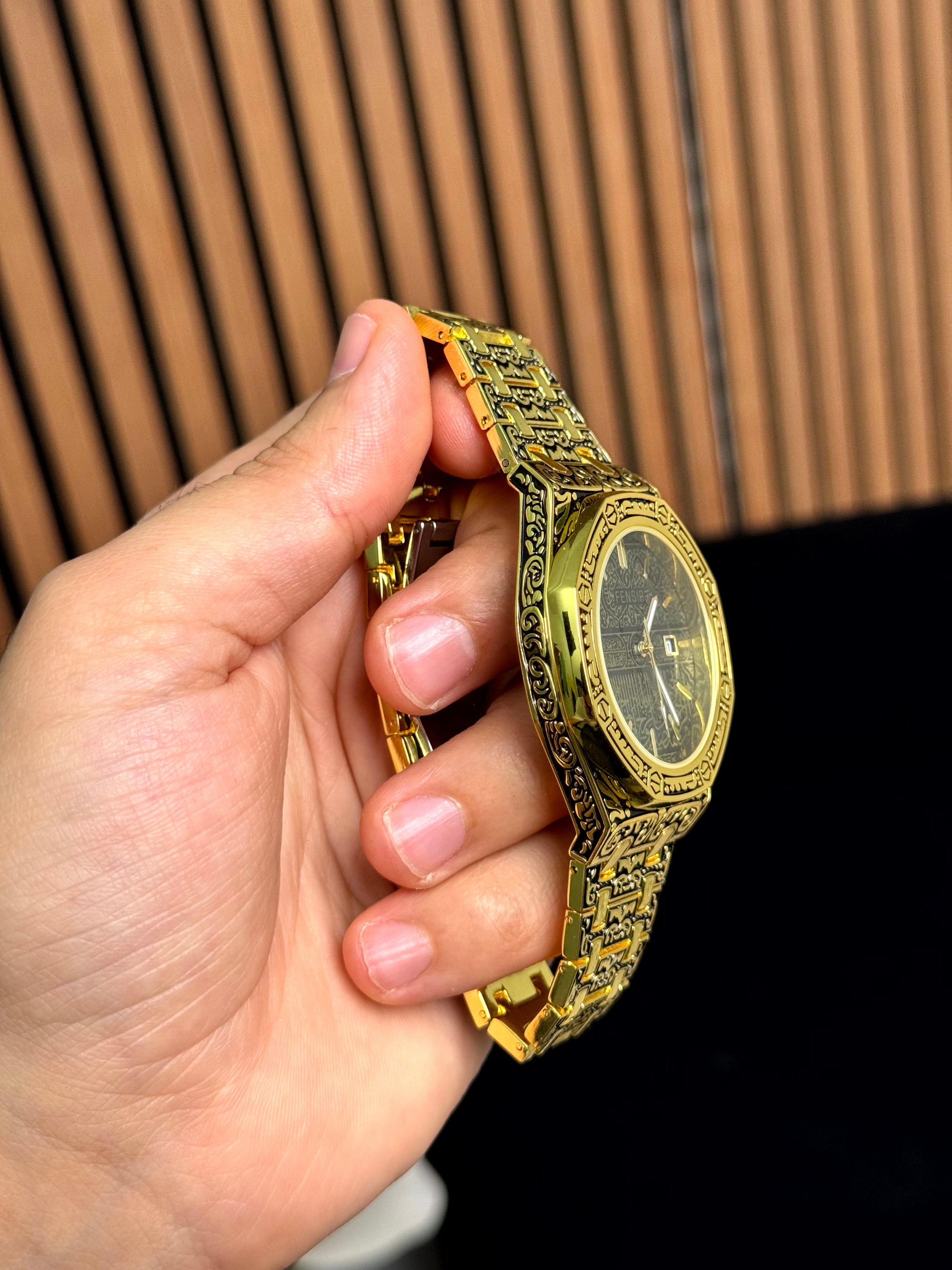fensir watch islami golden color